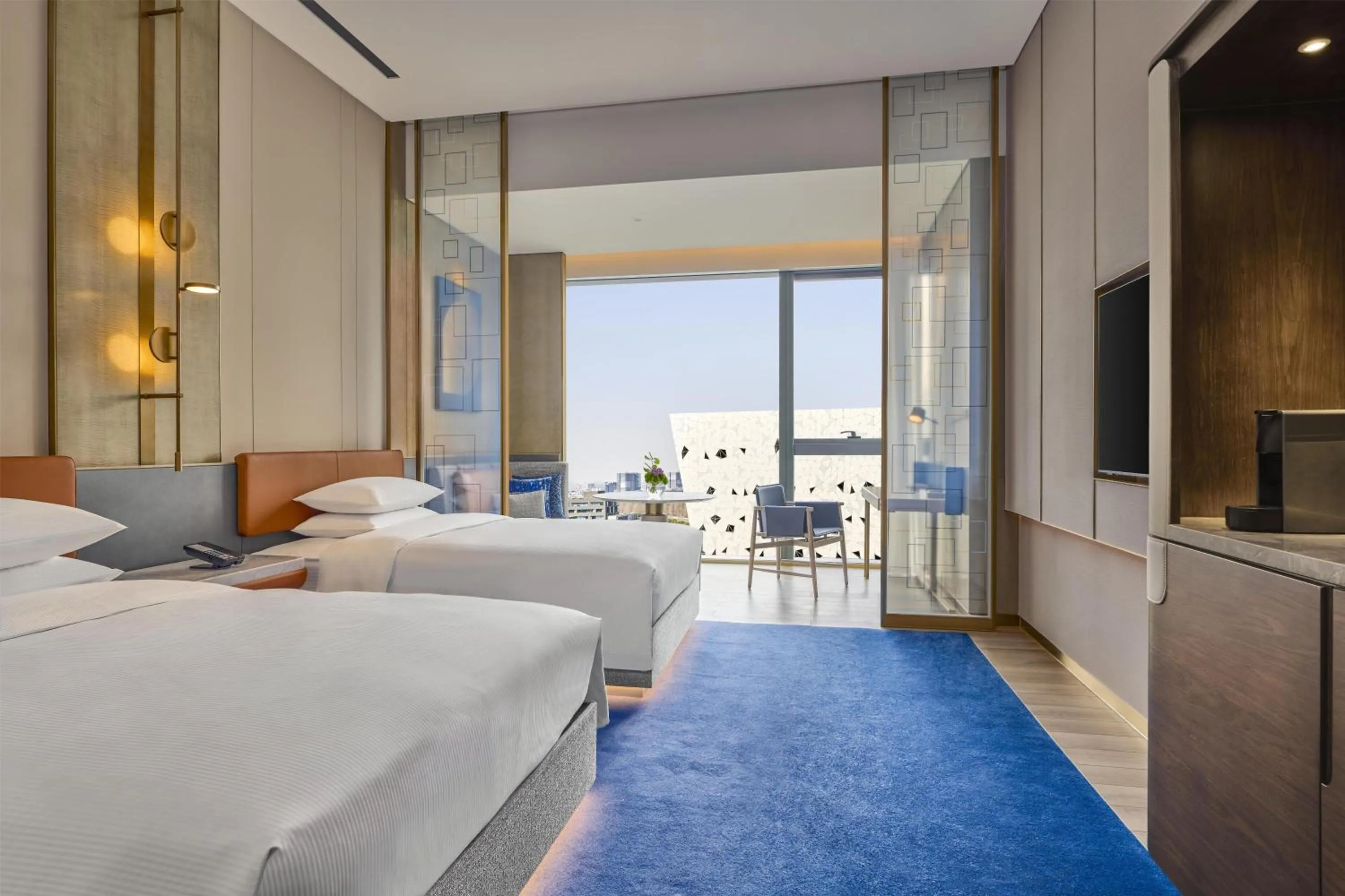 Bed in Hilton Shanghai Zhangjiang Science City