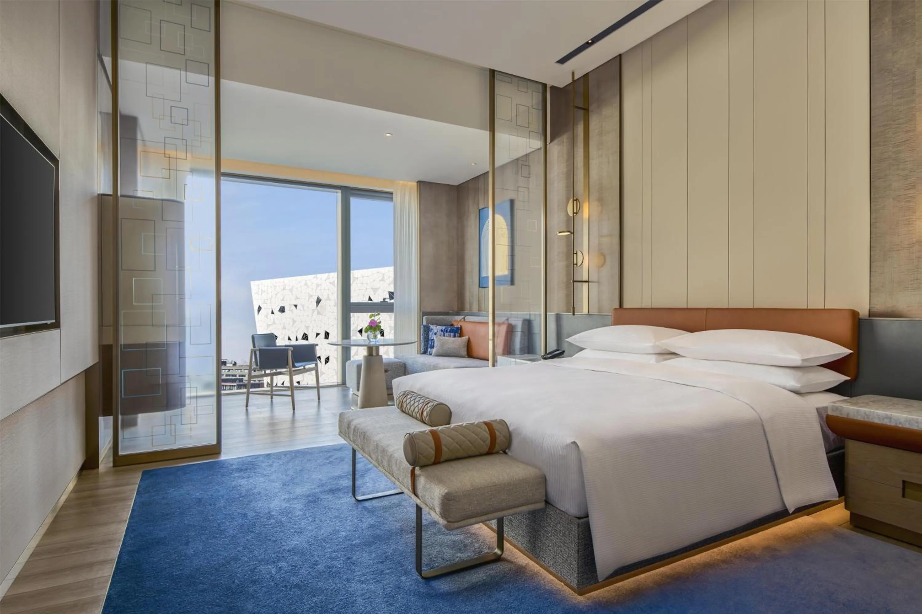 Bed in Hilton Shanghai Zhangjiang Science City