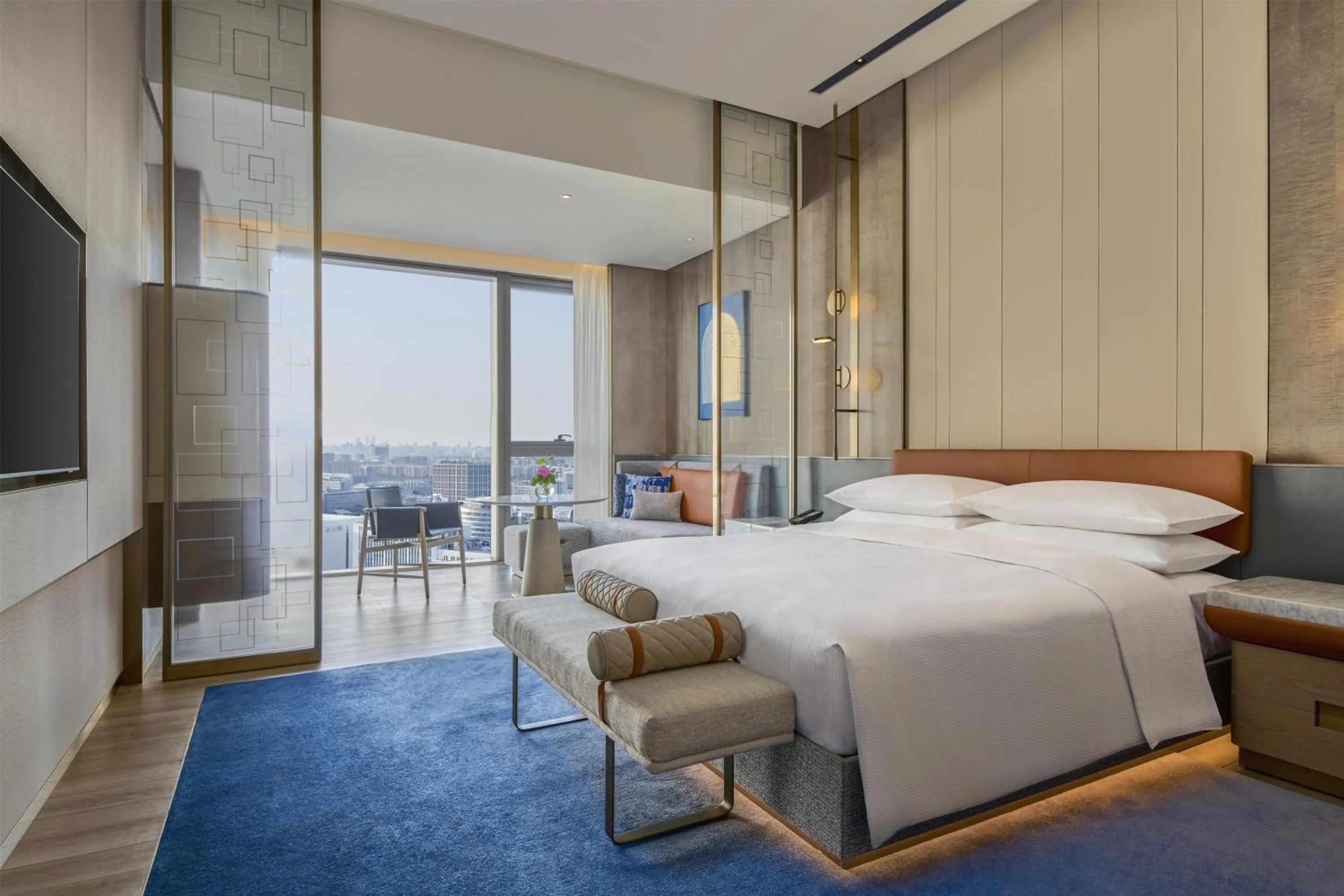 Bed in Hilton Shanghai Zhangjiang Science City