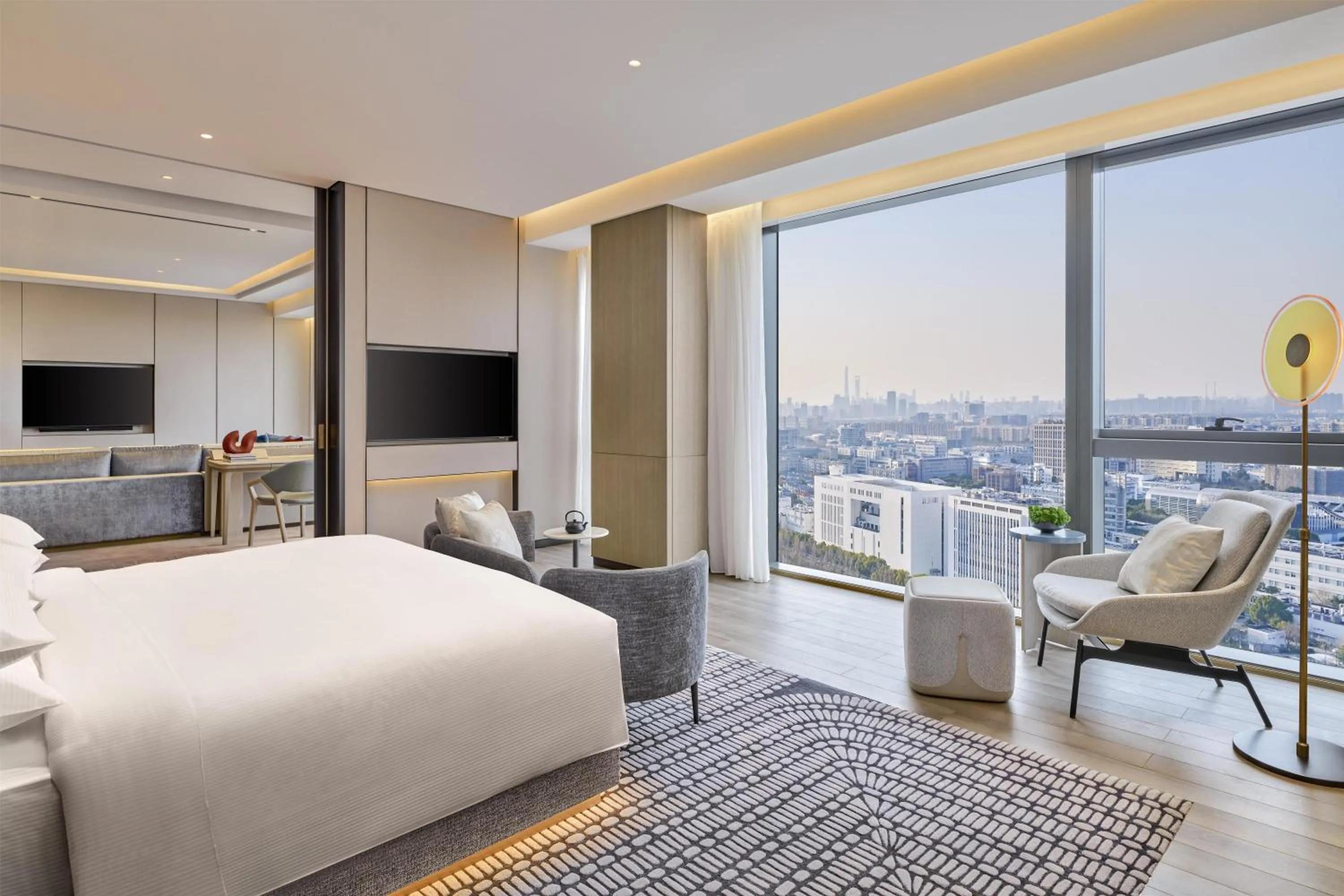 Bed in Hilton Shanghai Zhangjiang Science City