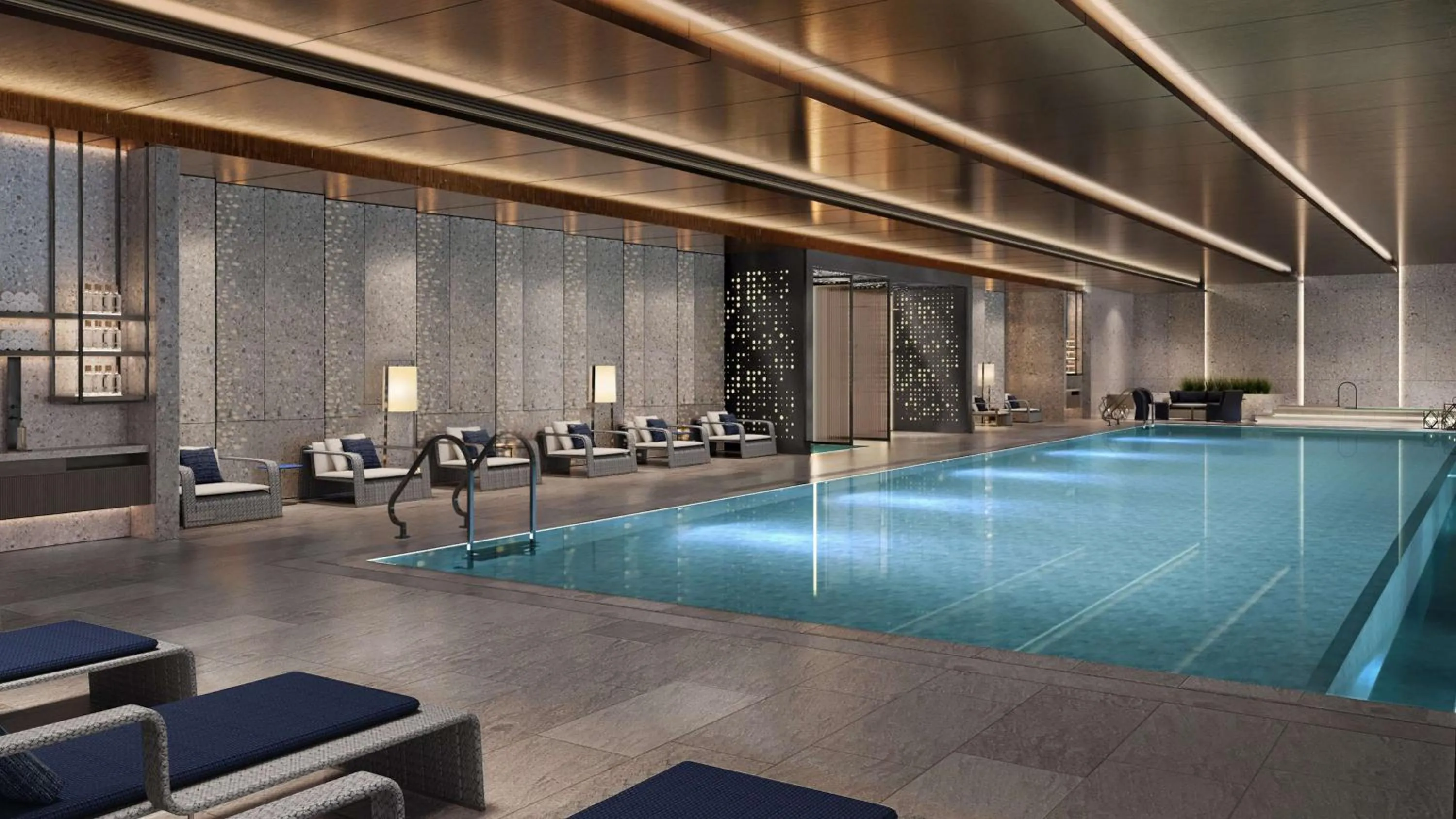 Pool view in Hilton Shanghai Zhangjiang Science City