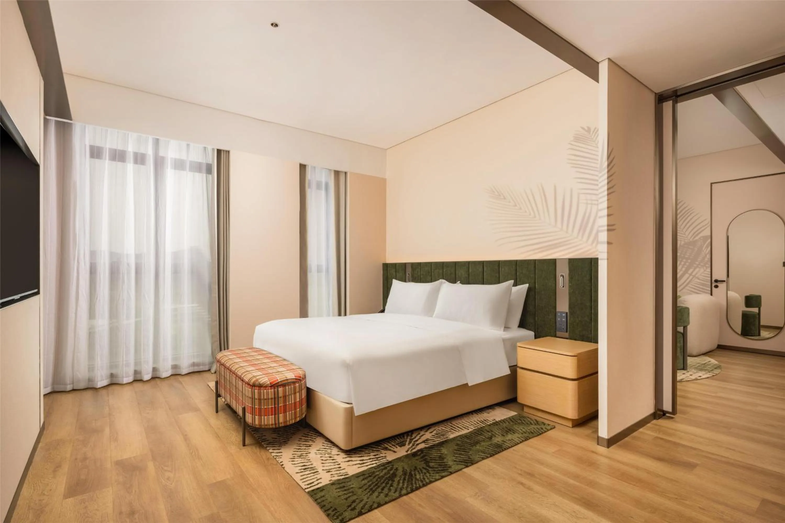 Bed in Hilton Garden Inn Olympic Sports Center Jinan