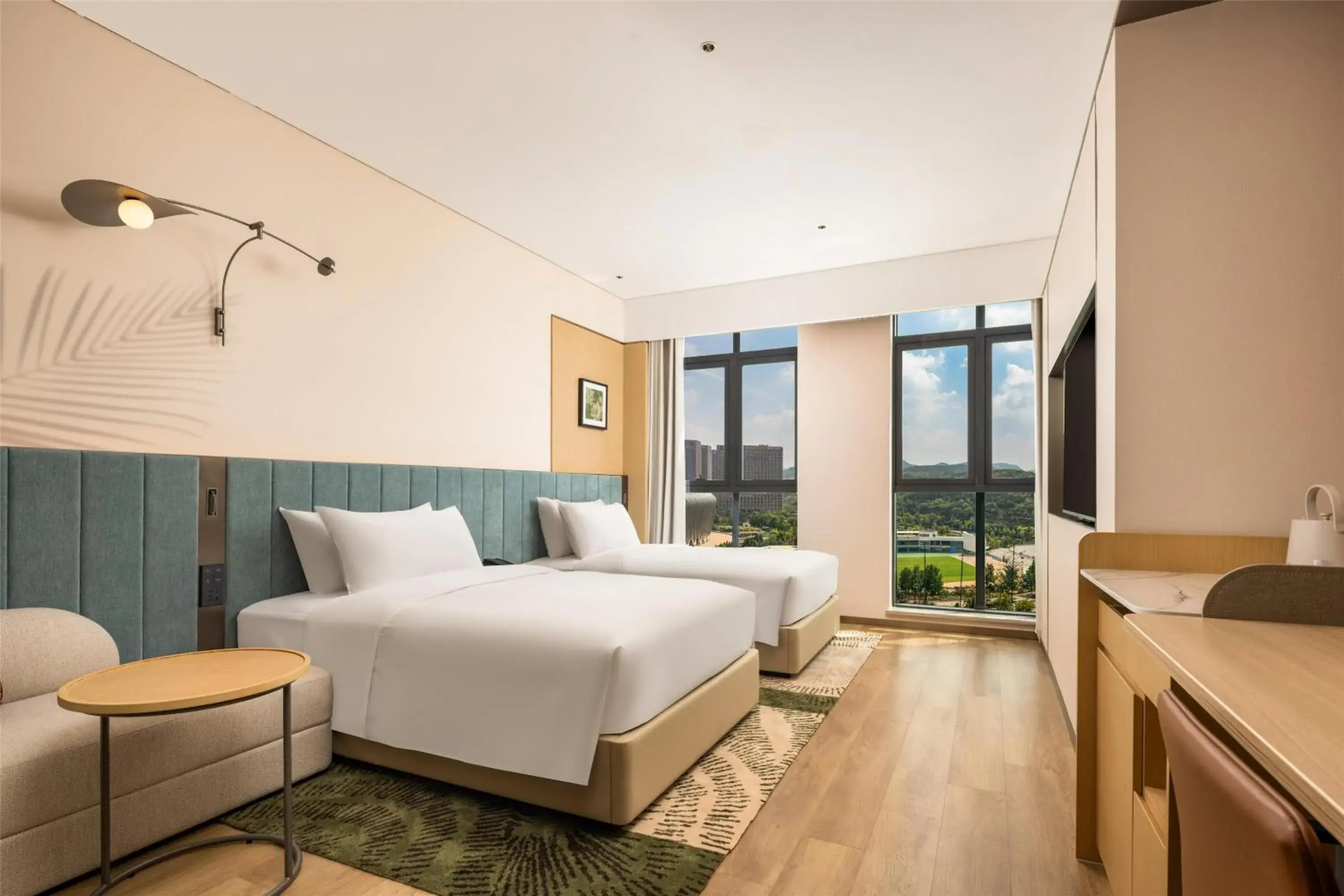 Twin Room - High Floor in Hilton Garden Inn Olympic Sports Center Jinan Twin Room - High Floor in Hilton Garden Inn Olympic Sports Center Jinan