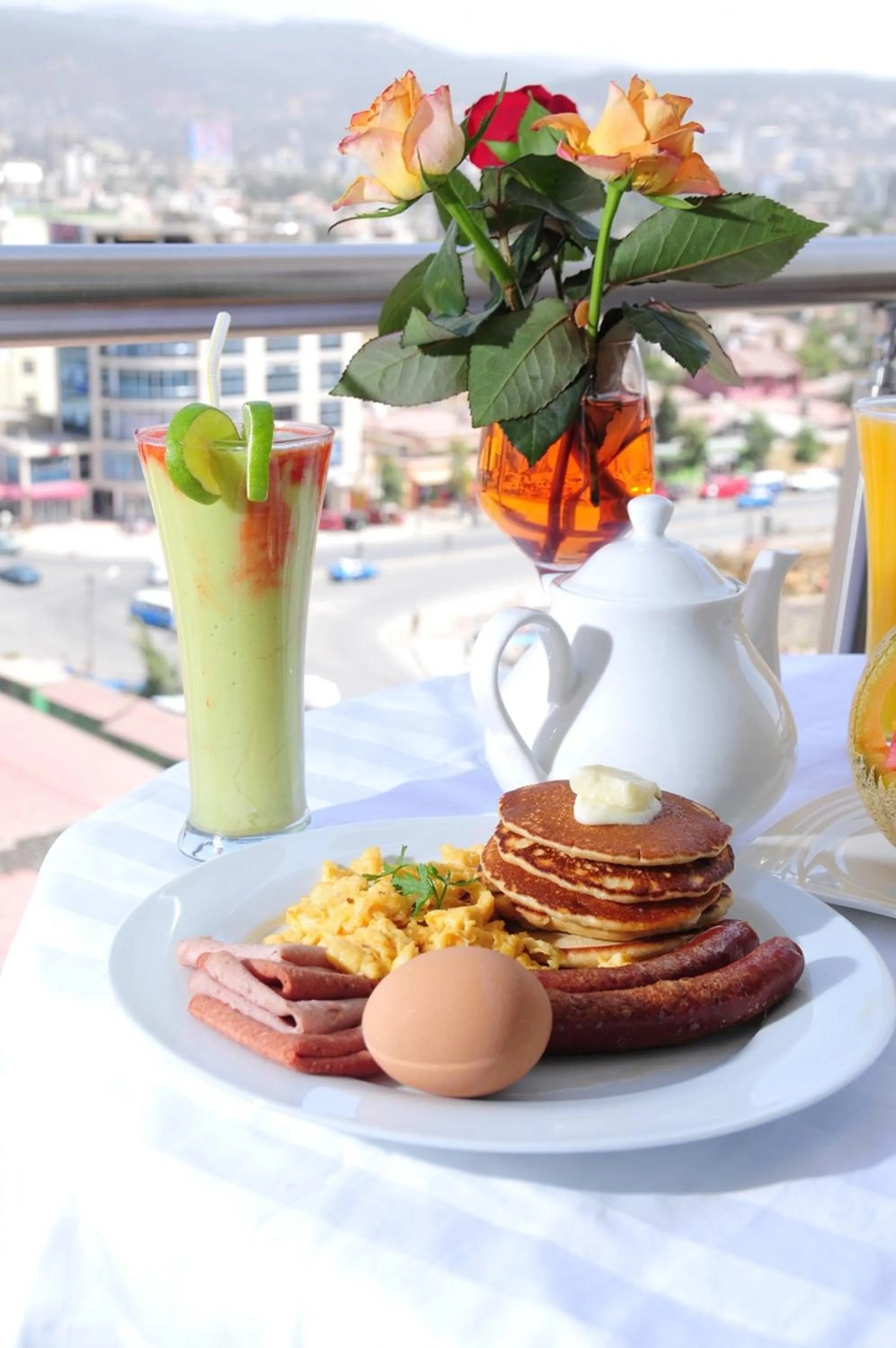 Balcony/Terrace in Addissinia Hotel
