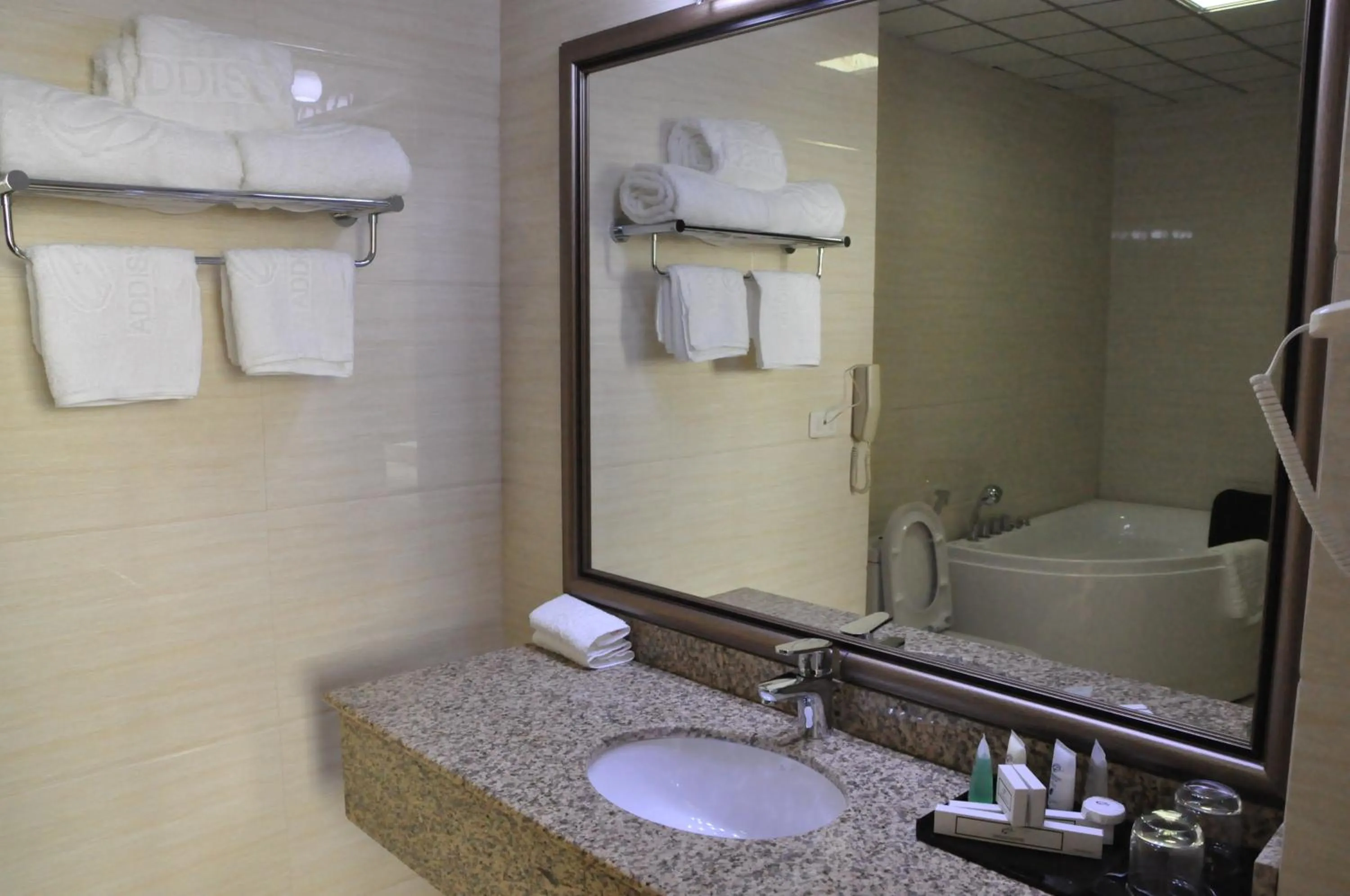 Bathroom in Addissinia Hotel