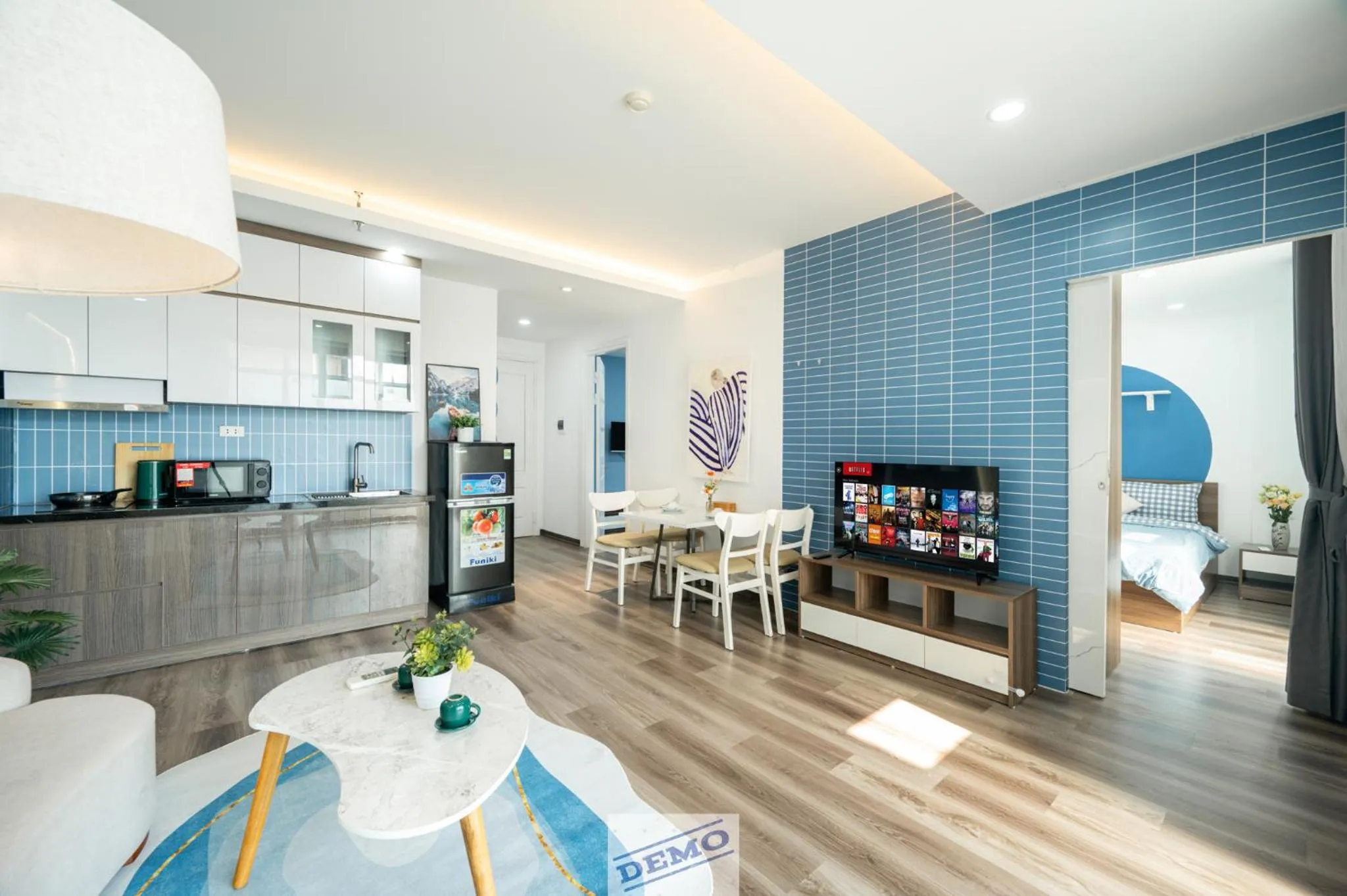 Kitchen or kitchenette in Luxe Paradise Residence 76 To Ngoc Van