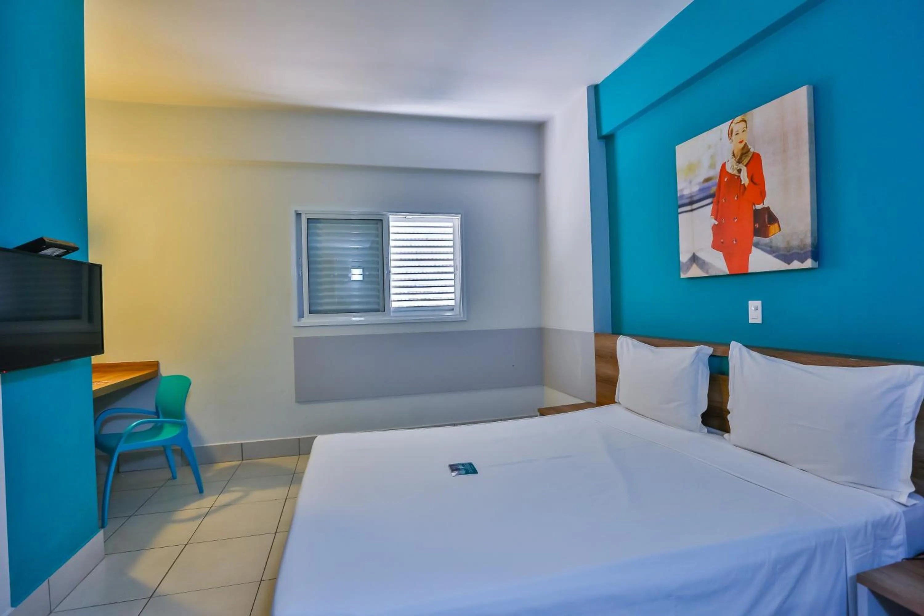 Photo of the whole room, Bed in Mega Moda Goiania Hotel