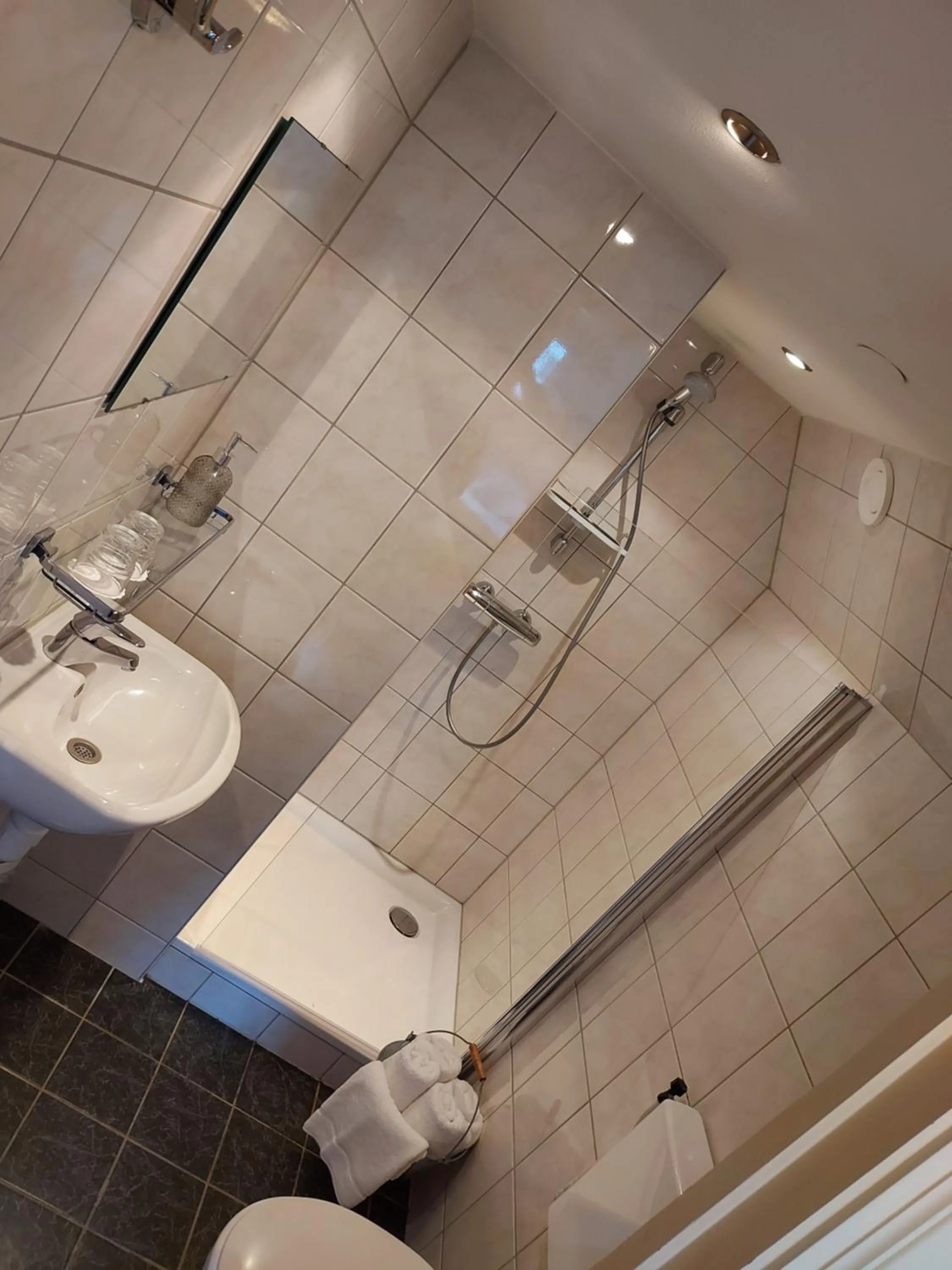 Shower in Prins Appartementen