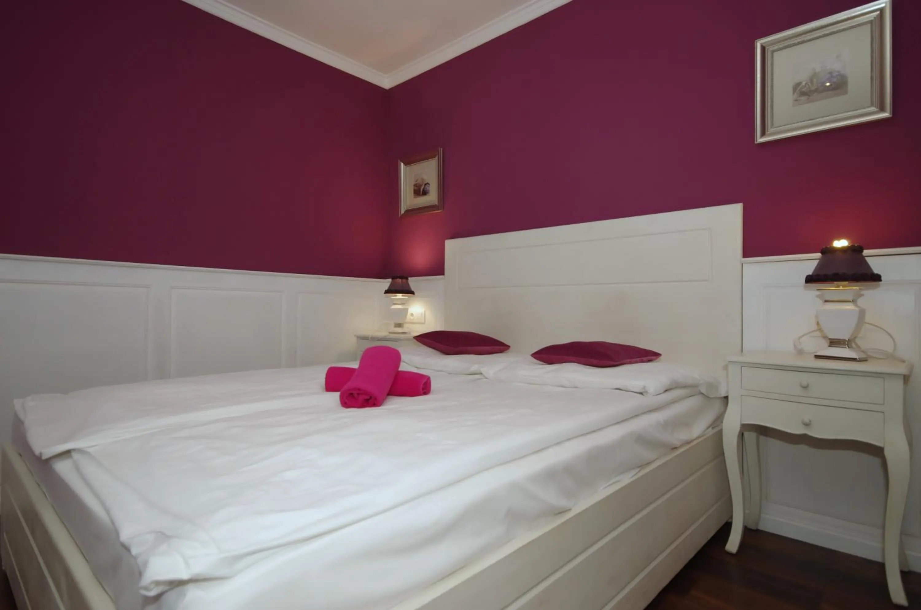 Bed in Guest House Romantika Panzio