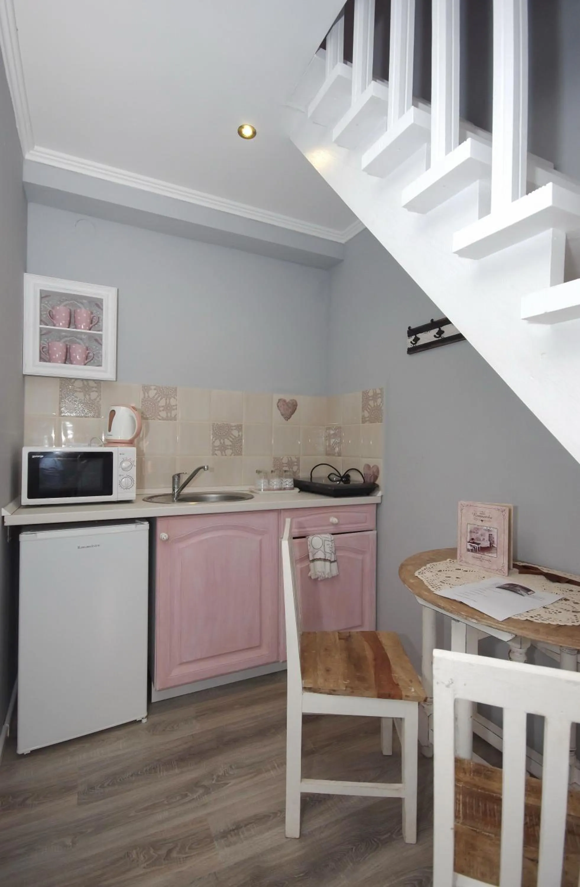 Kitchen or kitchenette in Guest House Romantika Panzio