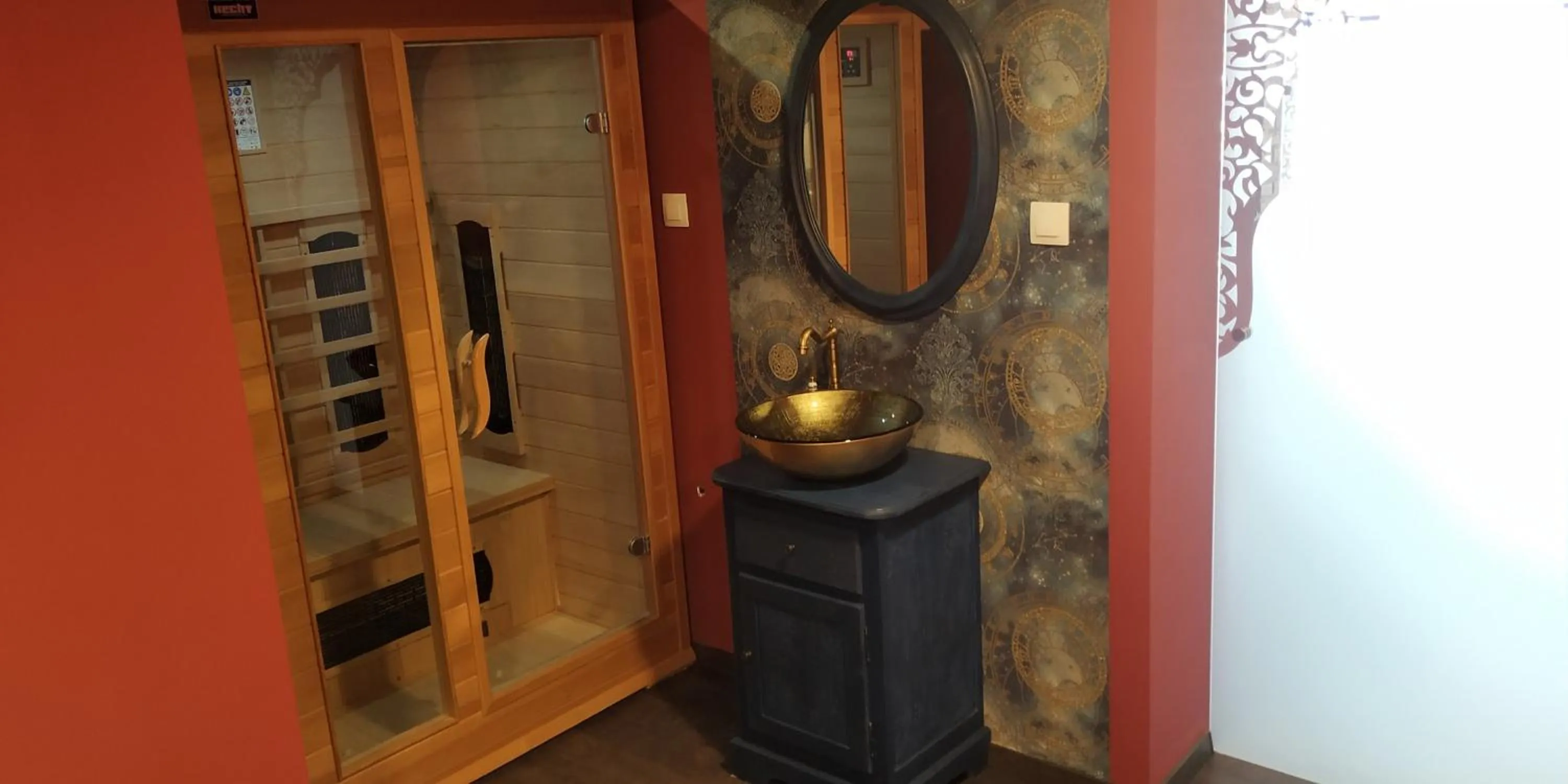 Sauna in Guest House Romantika Panzio