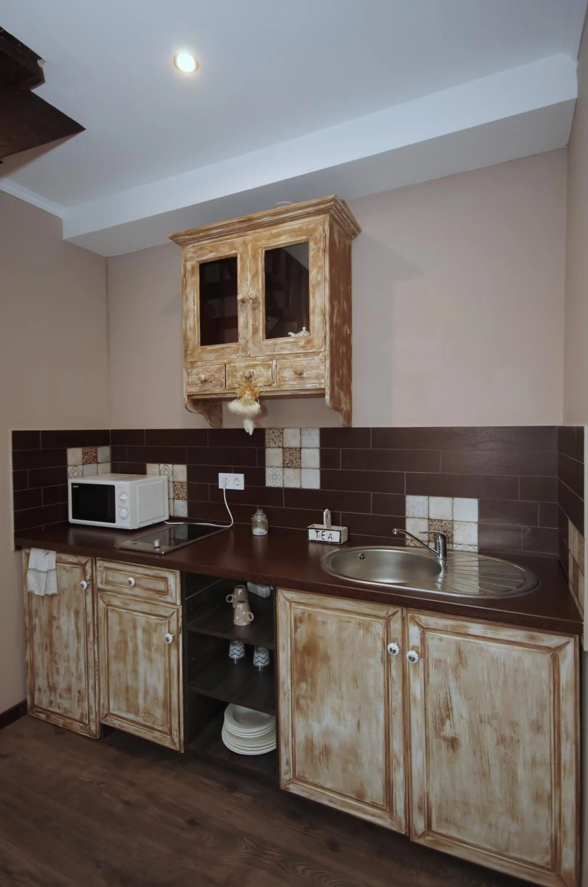 Kitchen or kitchenette in Guest House Romantika Panzio