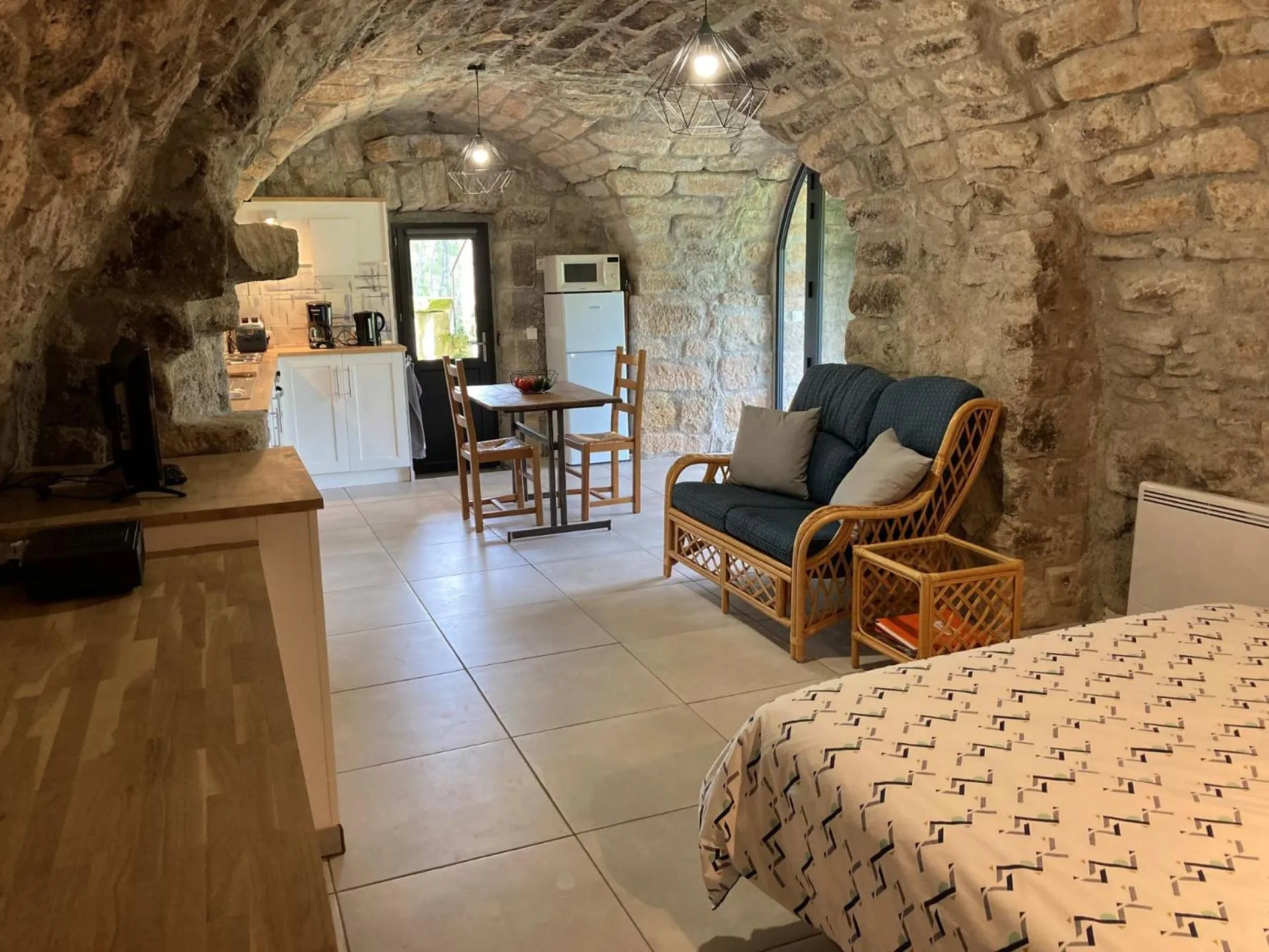 Living room in Mas de la Giralde - Gites