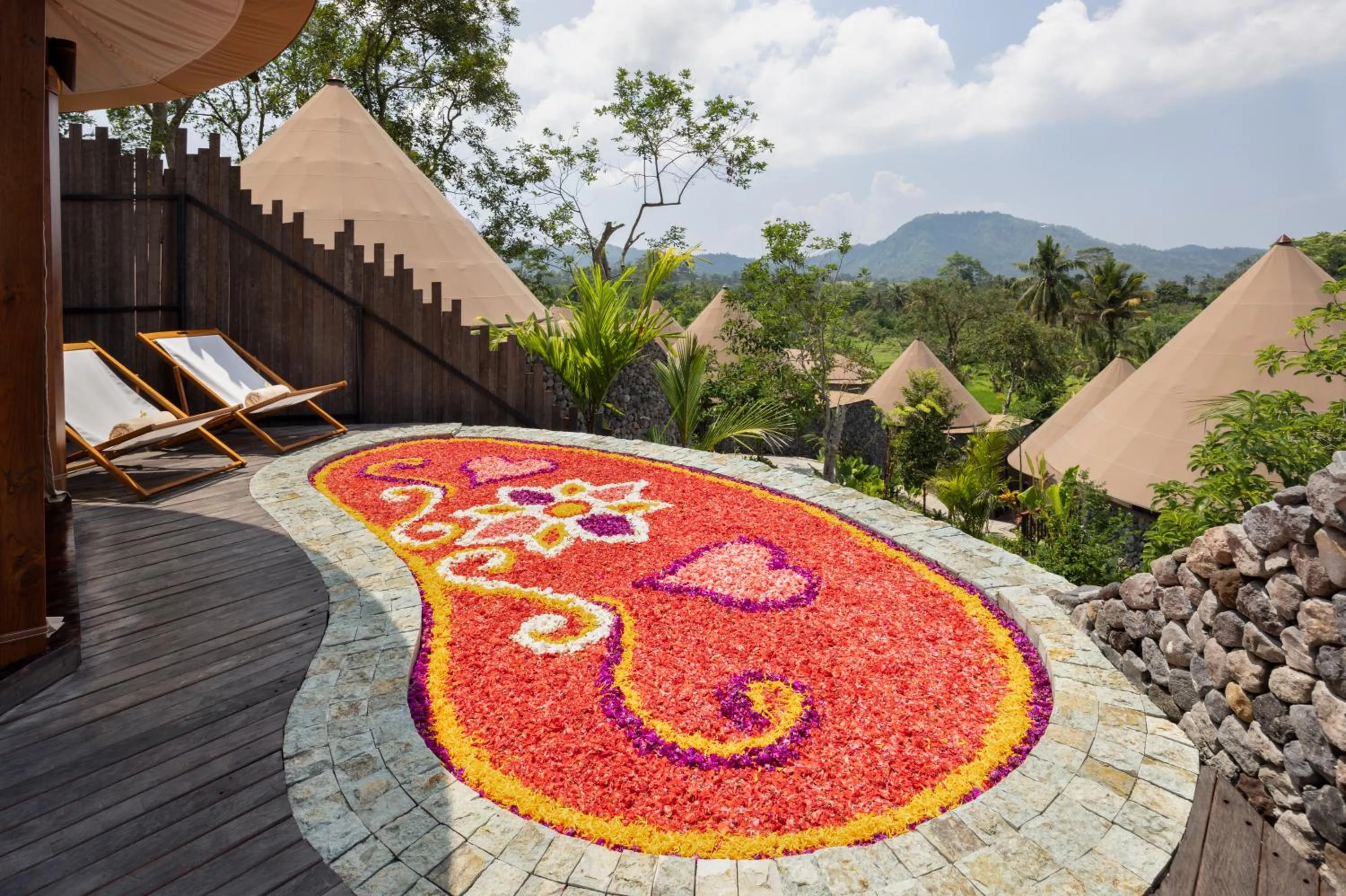 Pool view in The Wapa Lux Tent