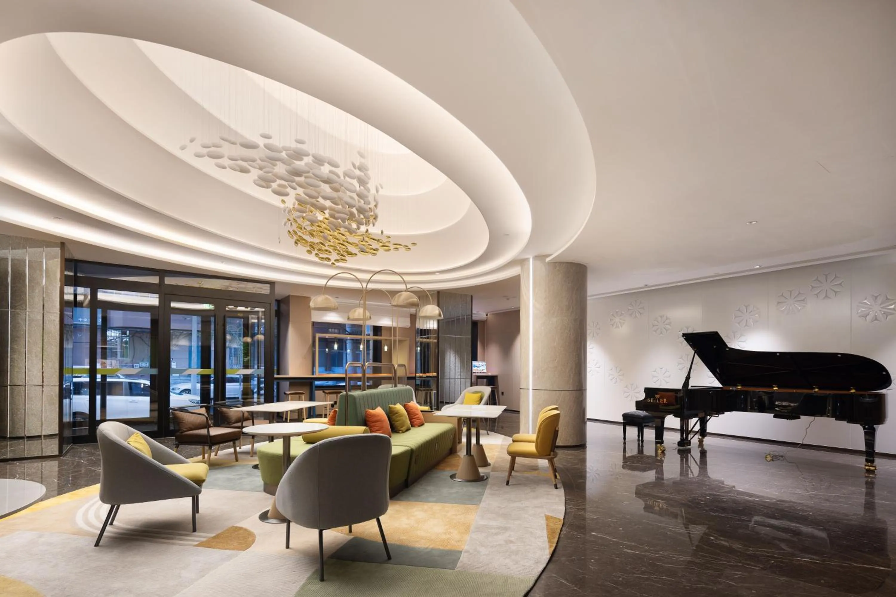 Seating area in Home2 Suite by Hilton Harbin Central Street