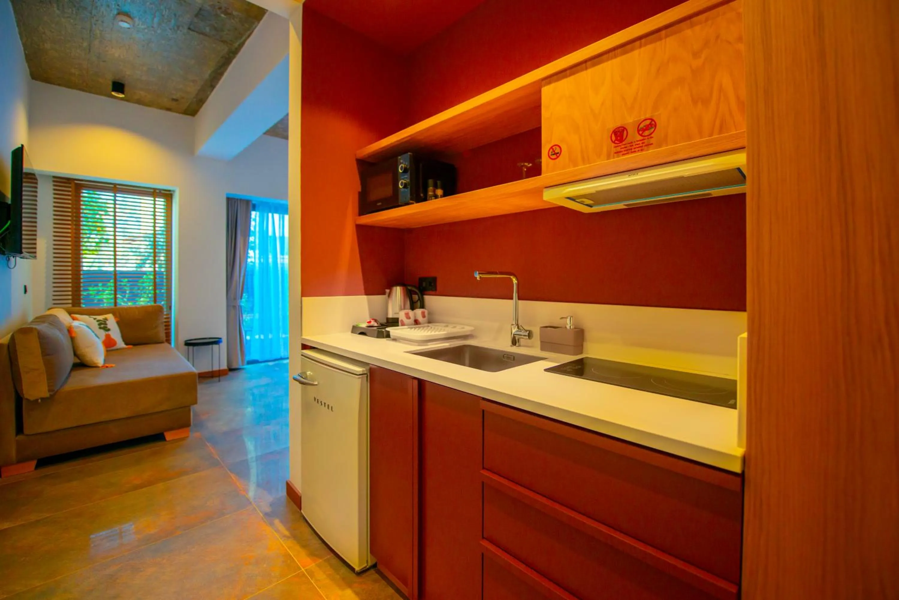 Kitchen or kitchenette in Nakas Hotel