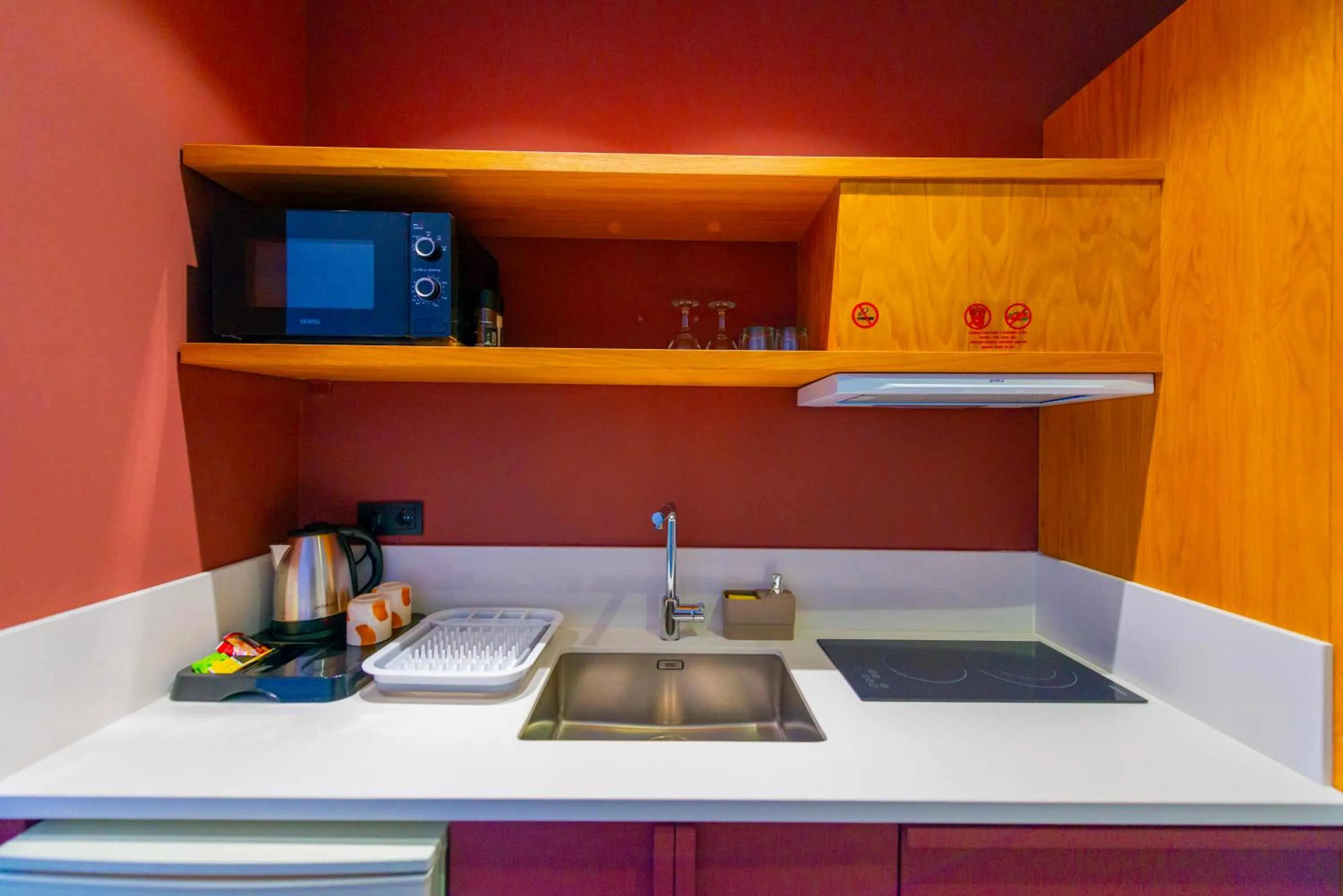 Kitchen or kitchenette in Nakas Hotel