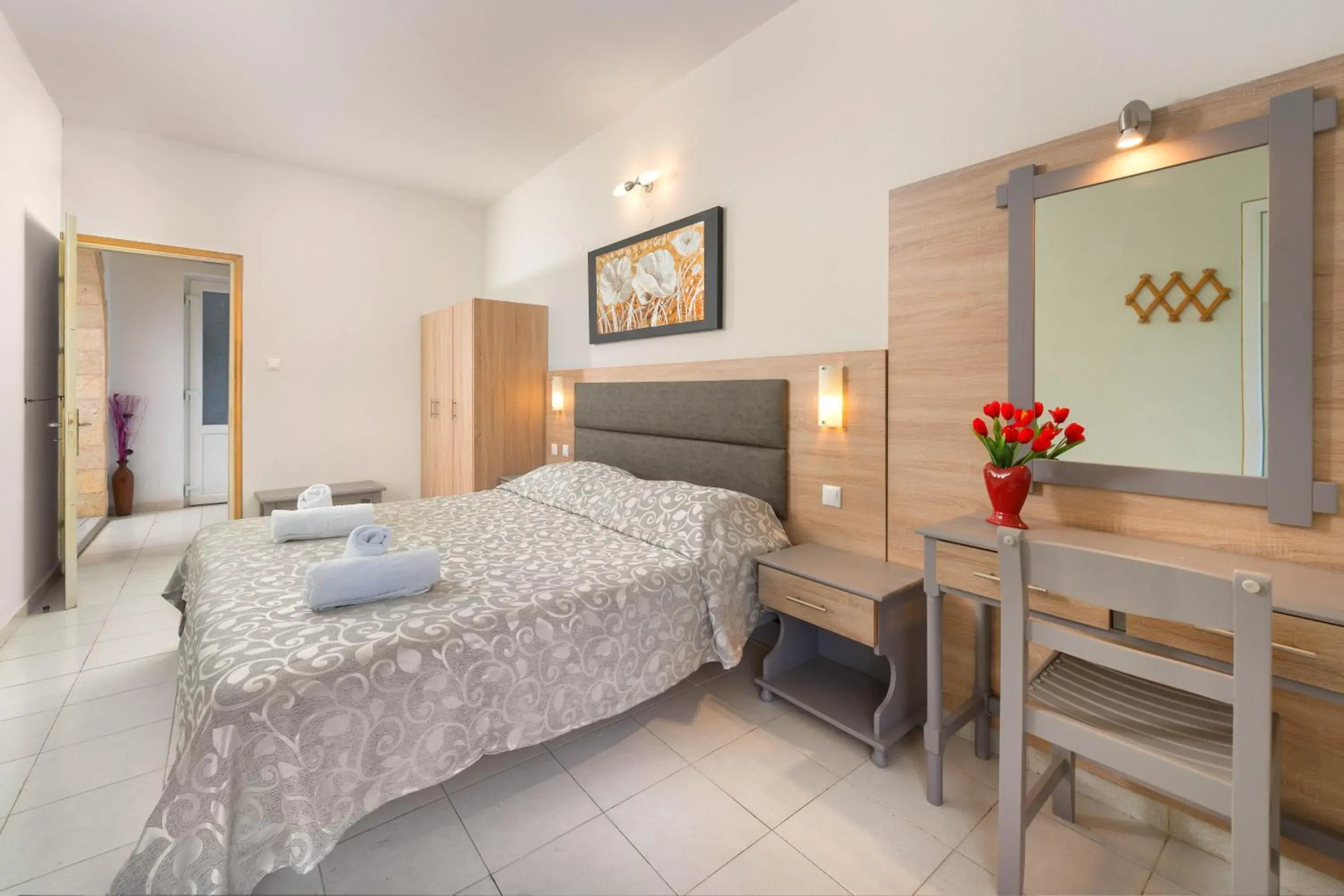 Bedroom, Bed in Melody Studios Faliraki Bedroom, Bed in Melody Studios Faliraki