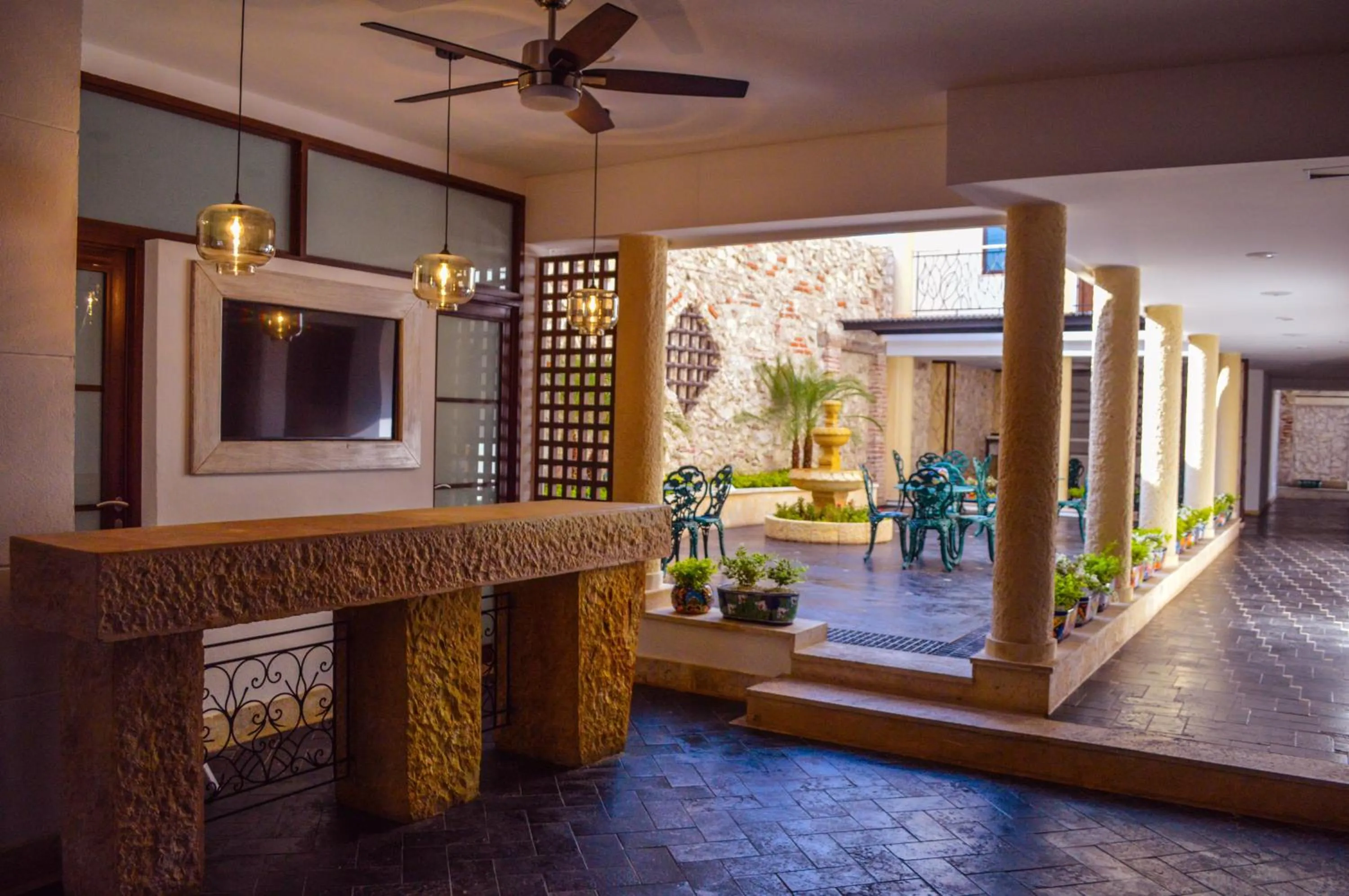 Lobby or reception in Hotel Boutique La Artilleria