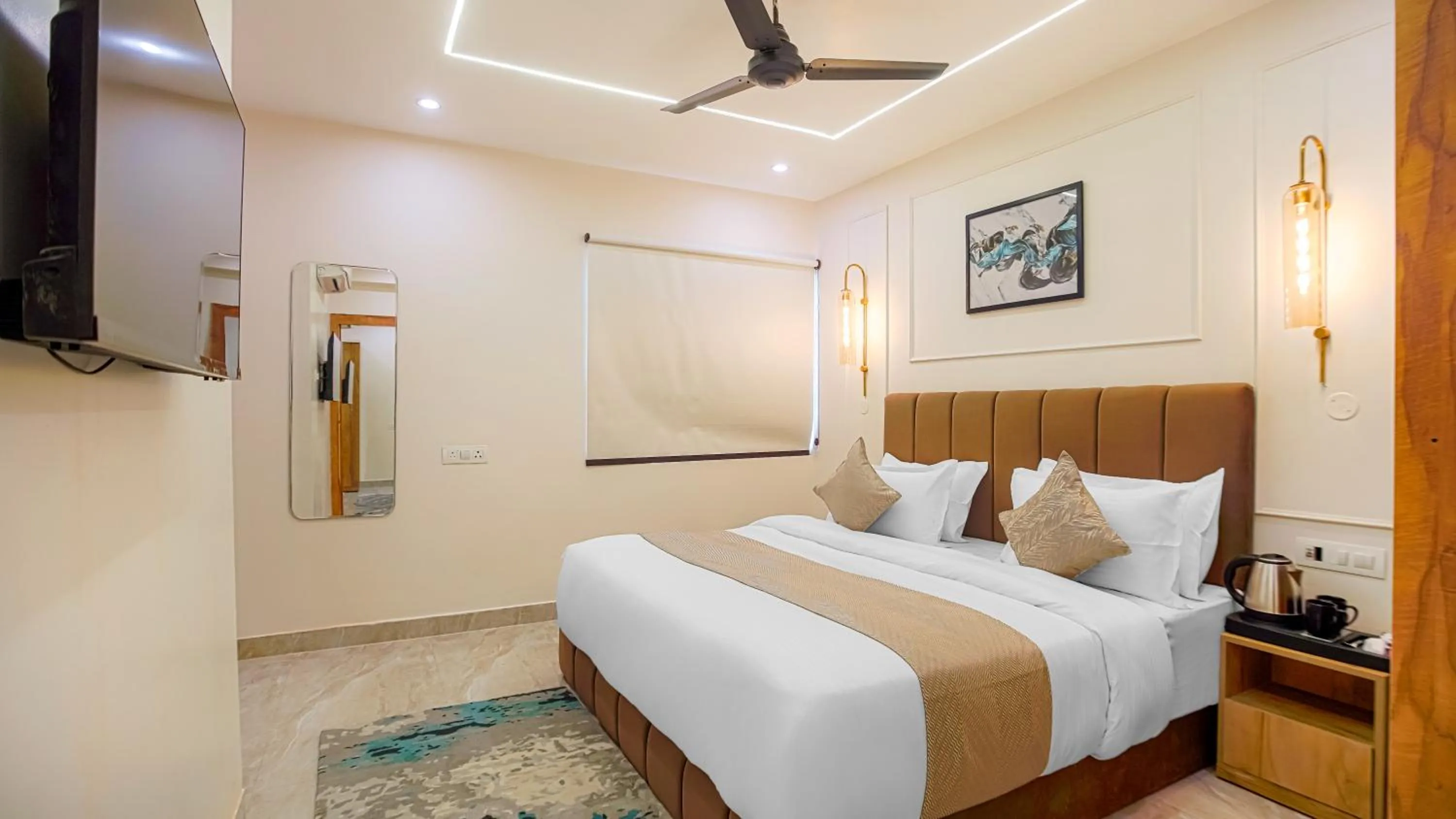 Bedroom, Bed in Perfectstayz Premium Varanasi
