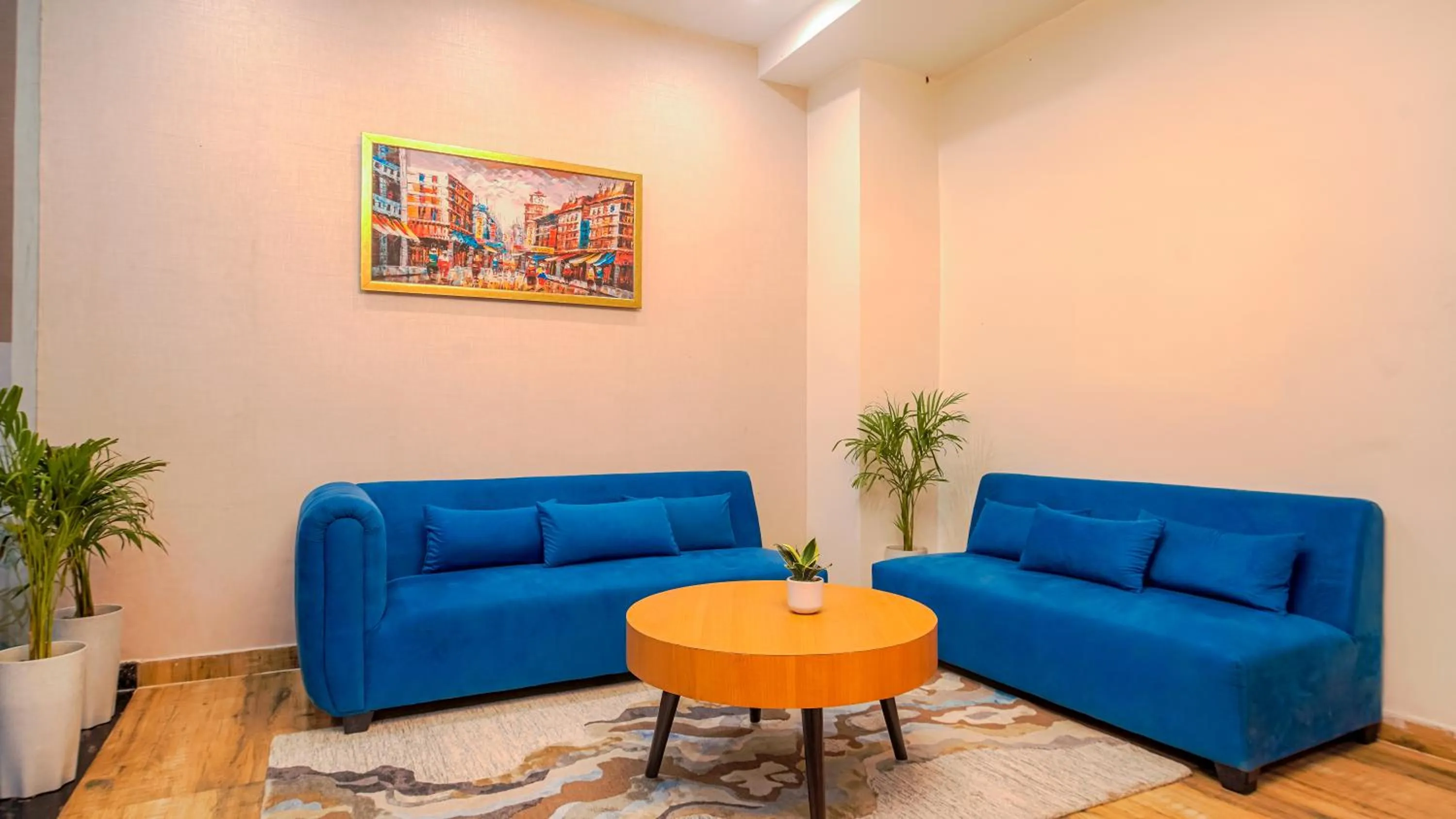 Seating area in Perfectstayz Premium Varanasi
