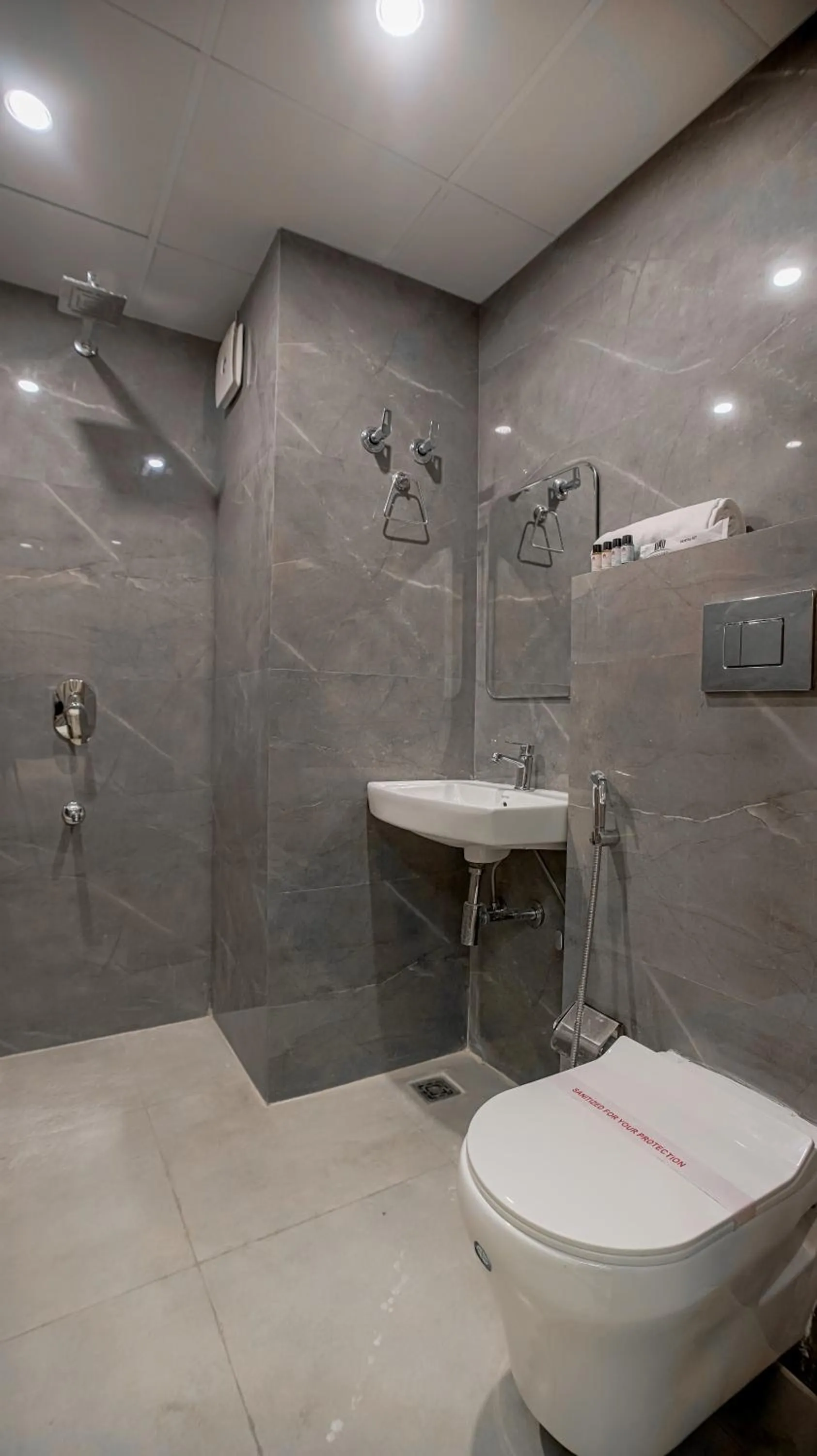 Shower in Perfectstayz Premium Varanasi