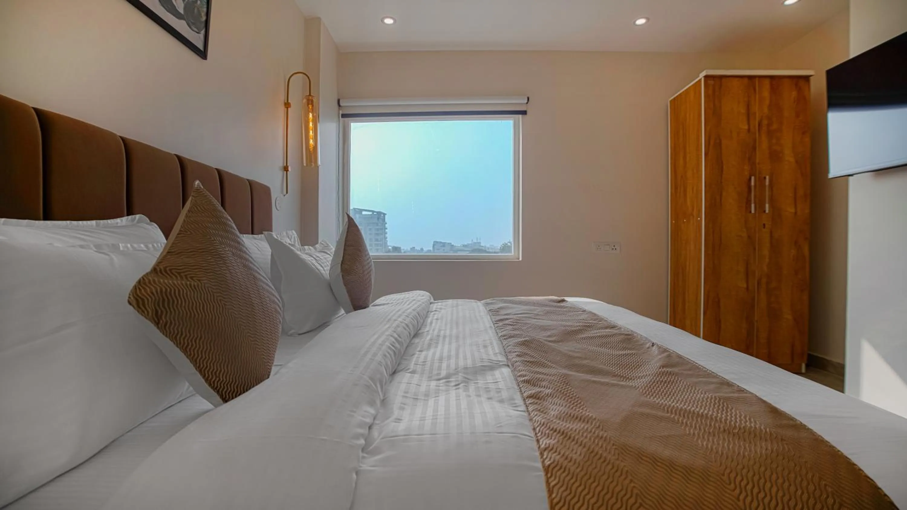 Bedroom, Bed in Perfectstayz Premium Varanasi