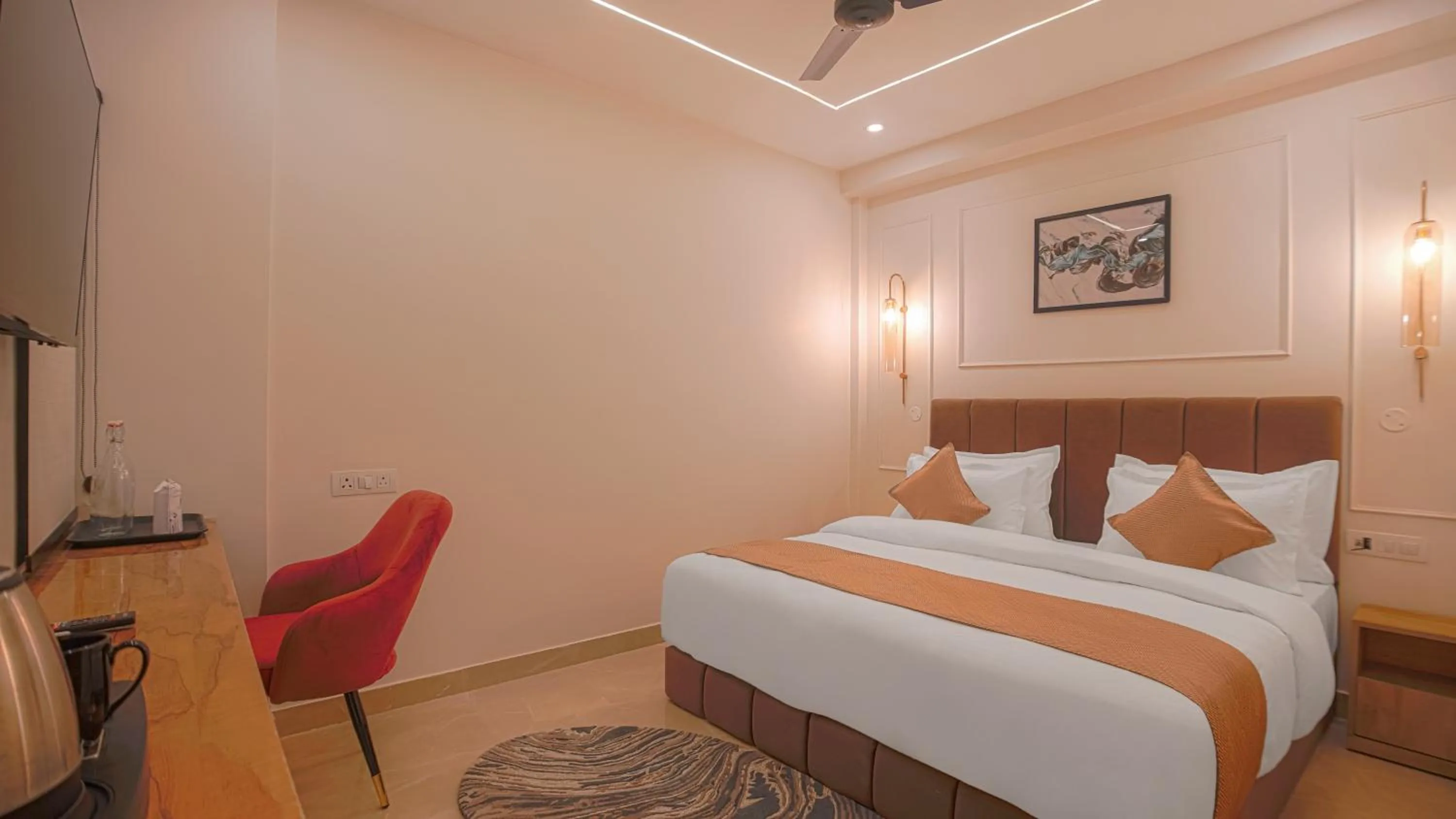 Bed in Perfectstayz Premium Varanasi