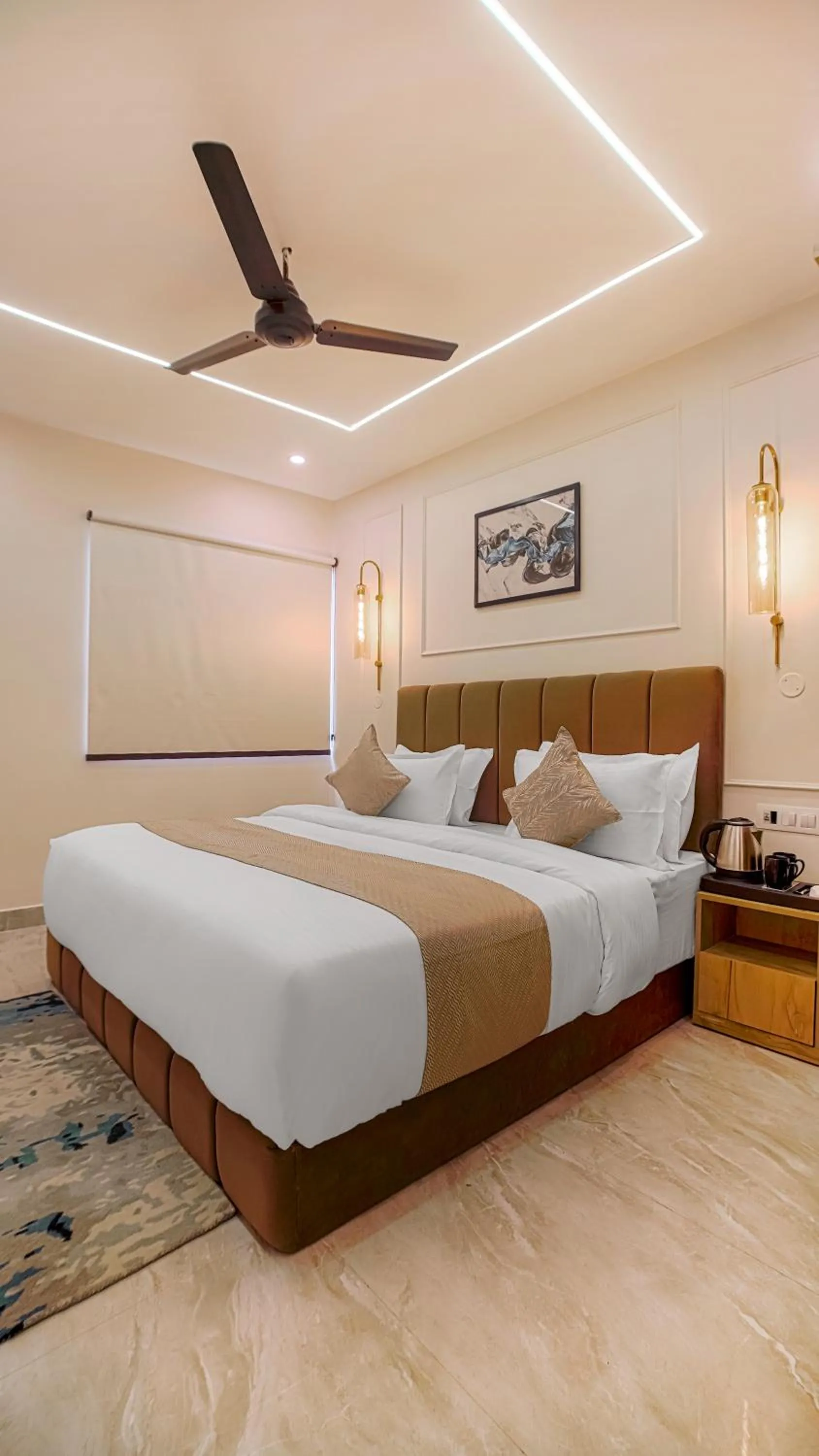 Bedroom, Bed in Perfectstayz Premium Varanasi