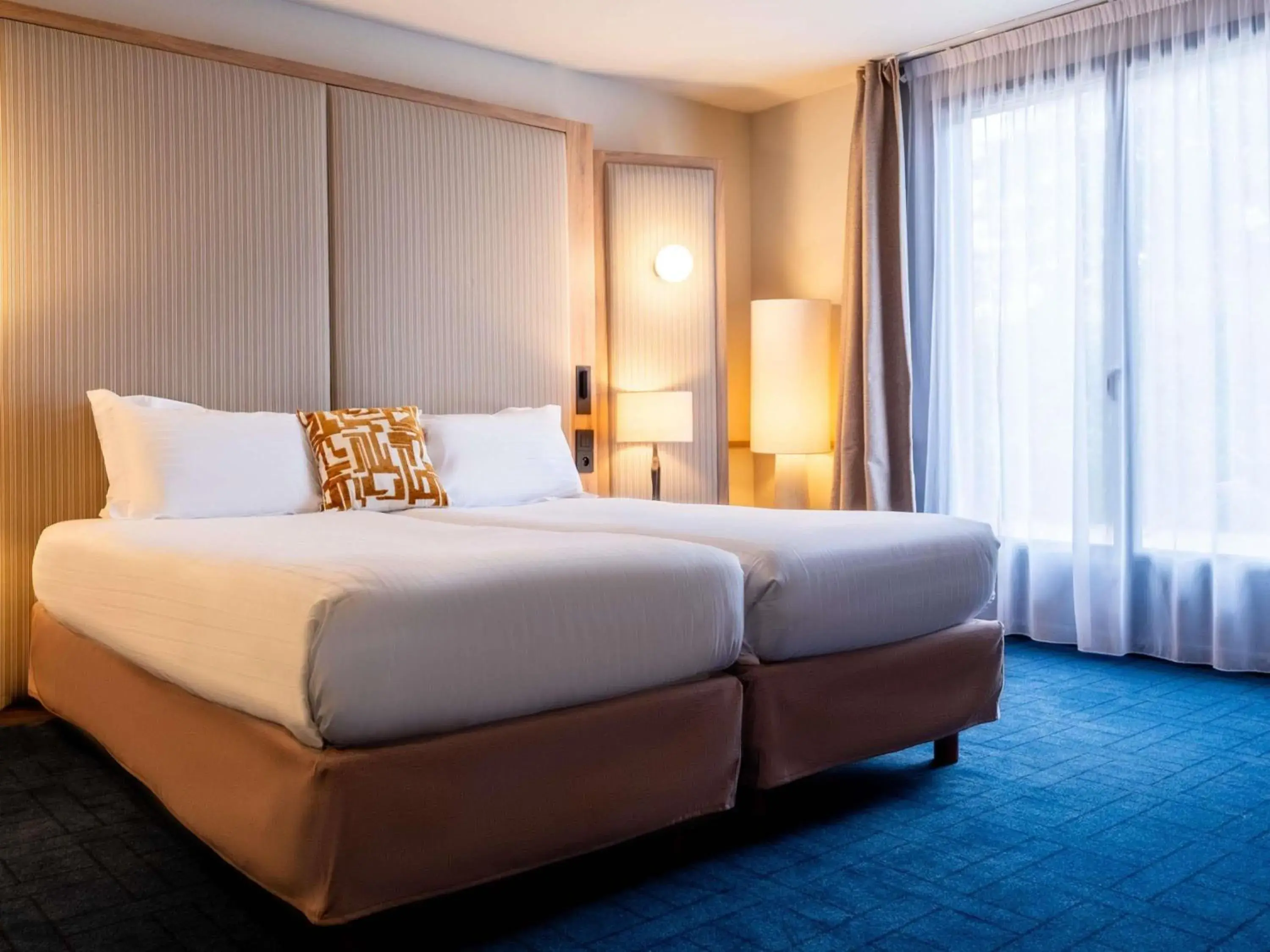 Bedroom, Bed in Hotel de L'Abbaye Le Tronchet - Handwritten Collection Bedroom, Bed in Hotel de L'Abbaye Le Tronchet - Handwritten Collection