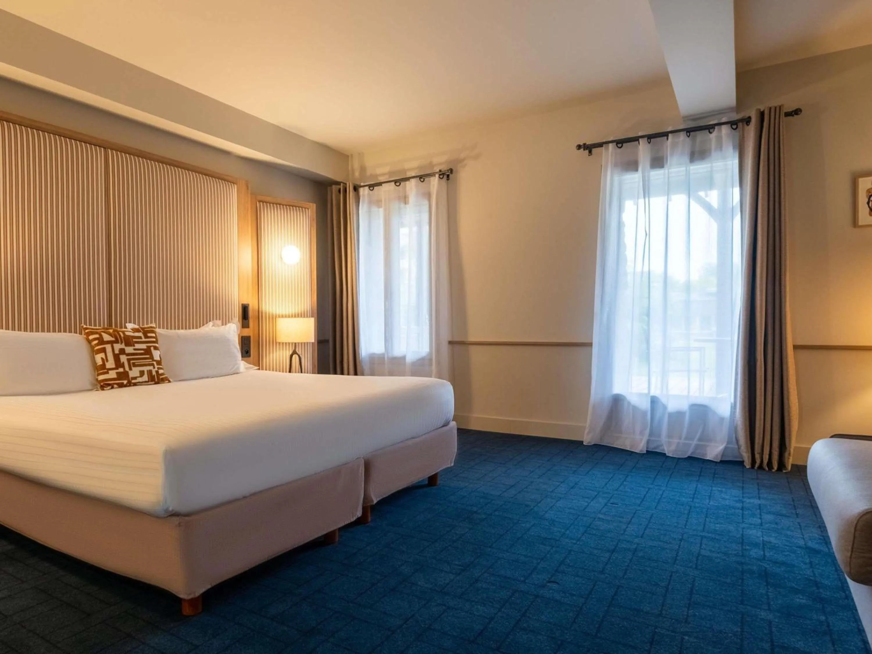 Bedroom, Bed in Hotel de L'Abbaye Le Tronchet - Handwritten Collection
