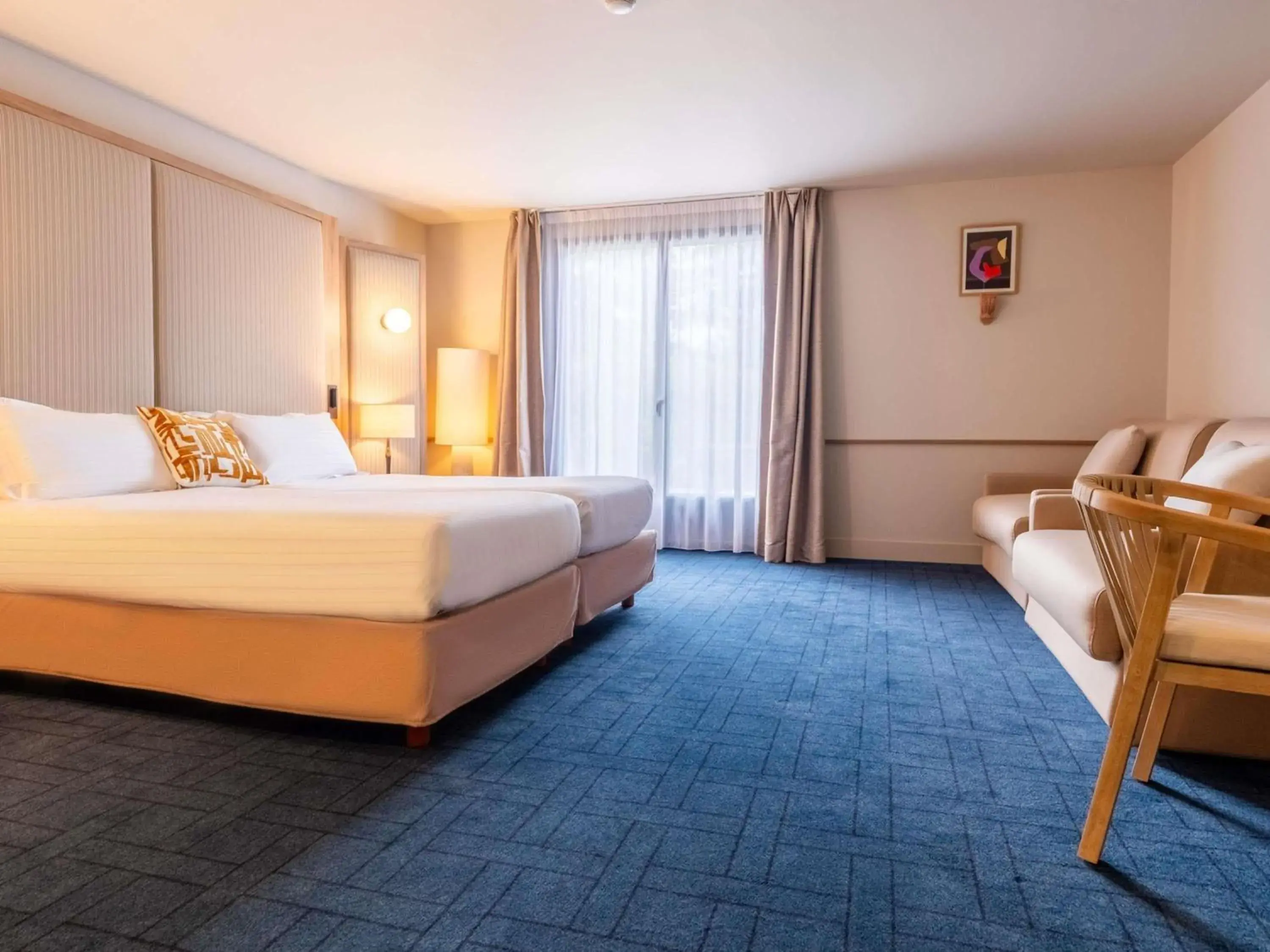 Bedroom, Bed in Hotel de L'Abbaye Le Tronchet - Handwritten Collection Bedroom, Bed in Hotel de L'Abbaye Le Tronchet - Handwritten Collection