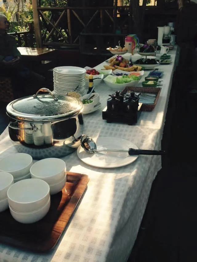 Food in Villa De Bua Resort Nan