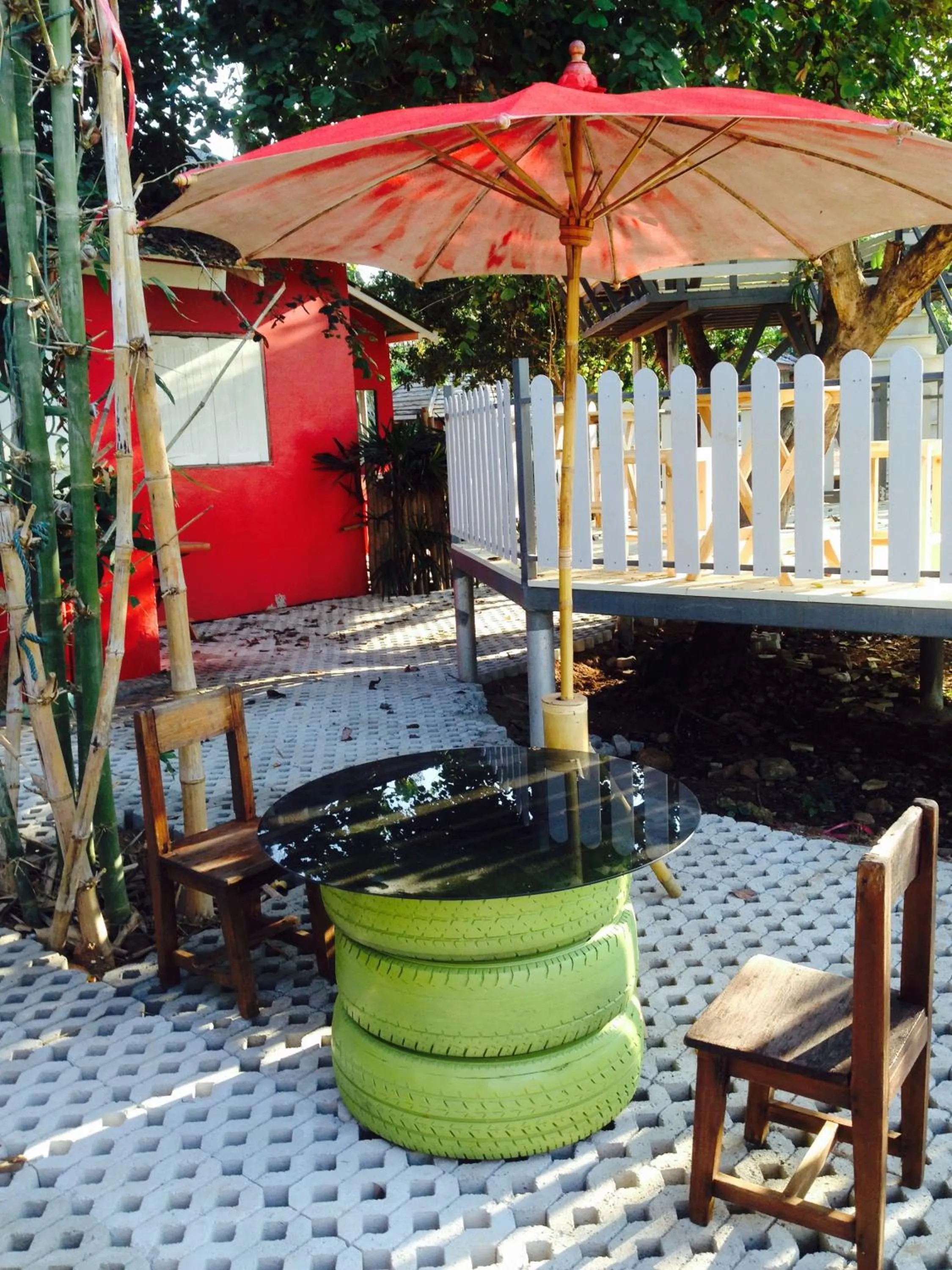 Patio in Villa De Bua Resort Nan