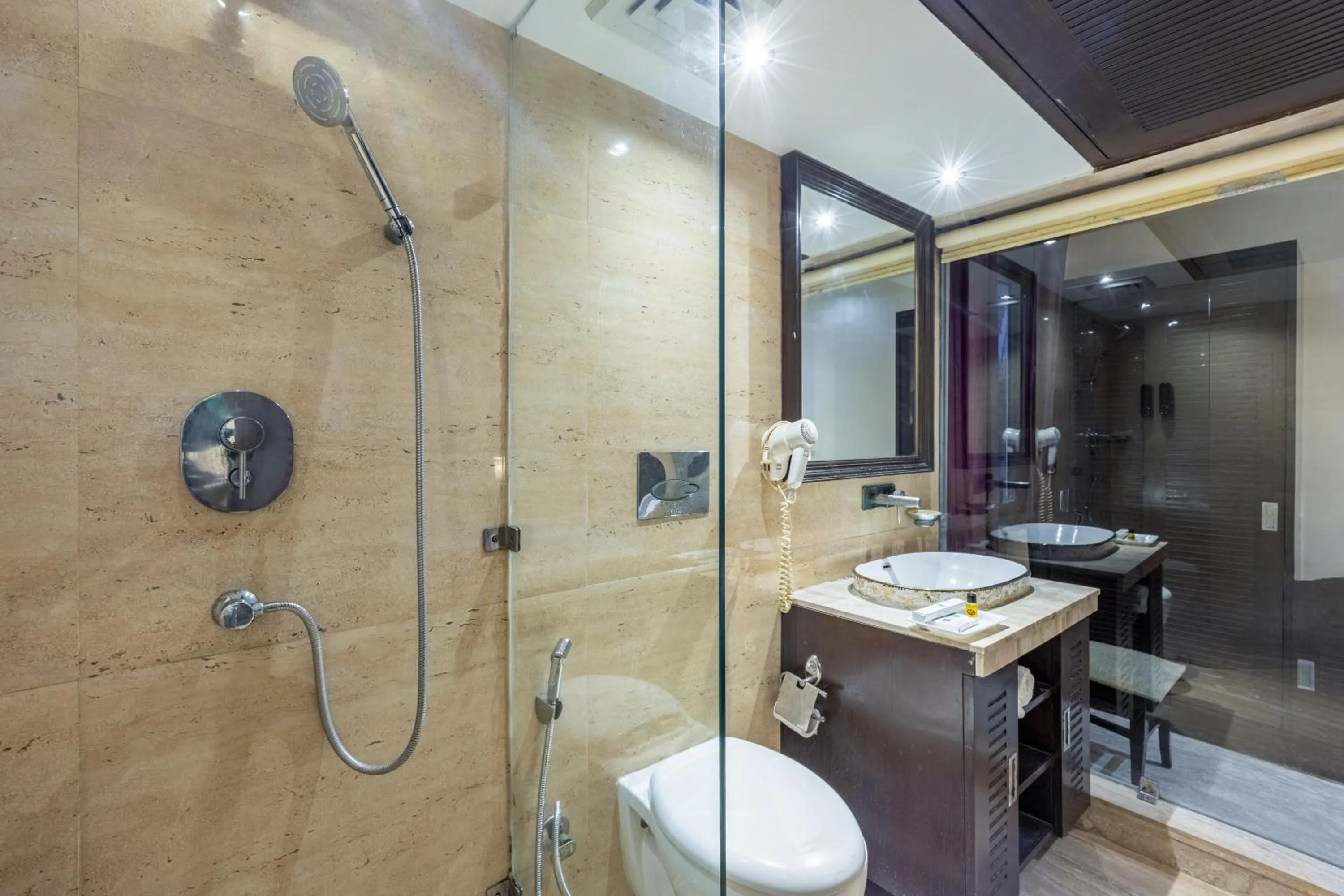 Shower in Alaya Stays Hotel Emperor Palms