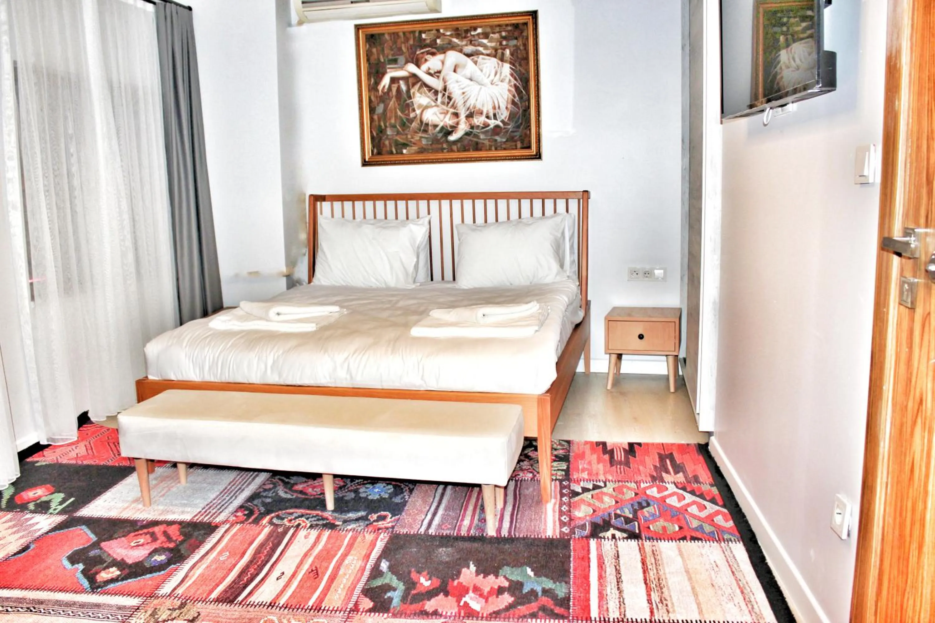 Bed in Million Old City Apartment