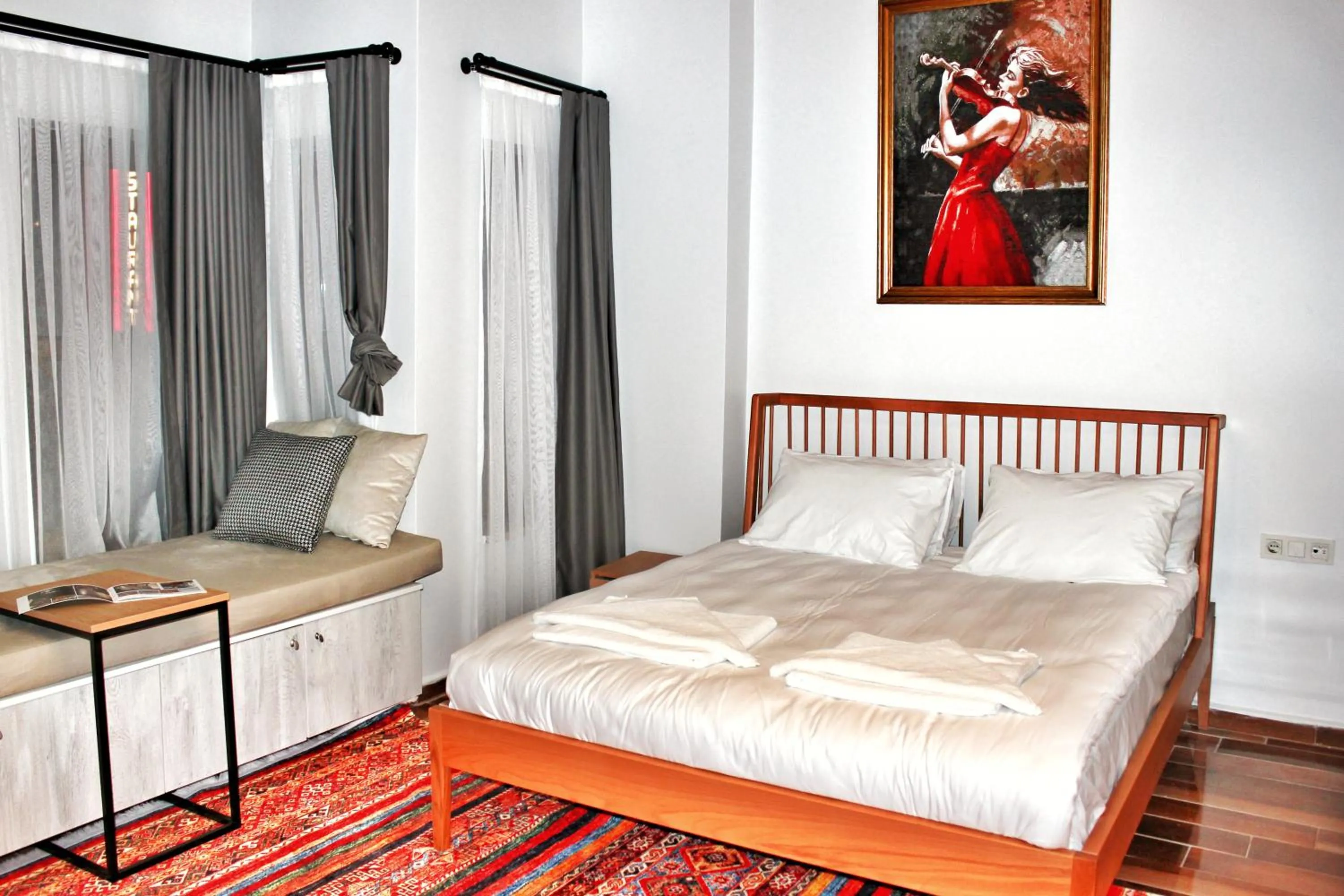 Bed in Million Old City Apartment