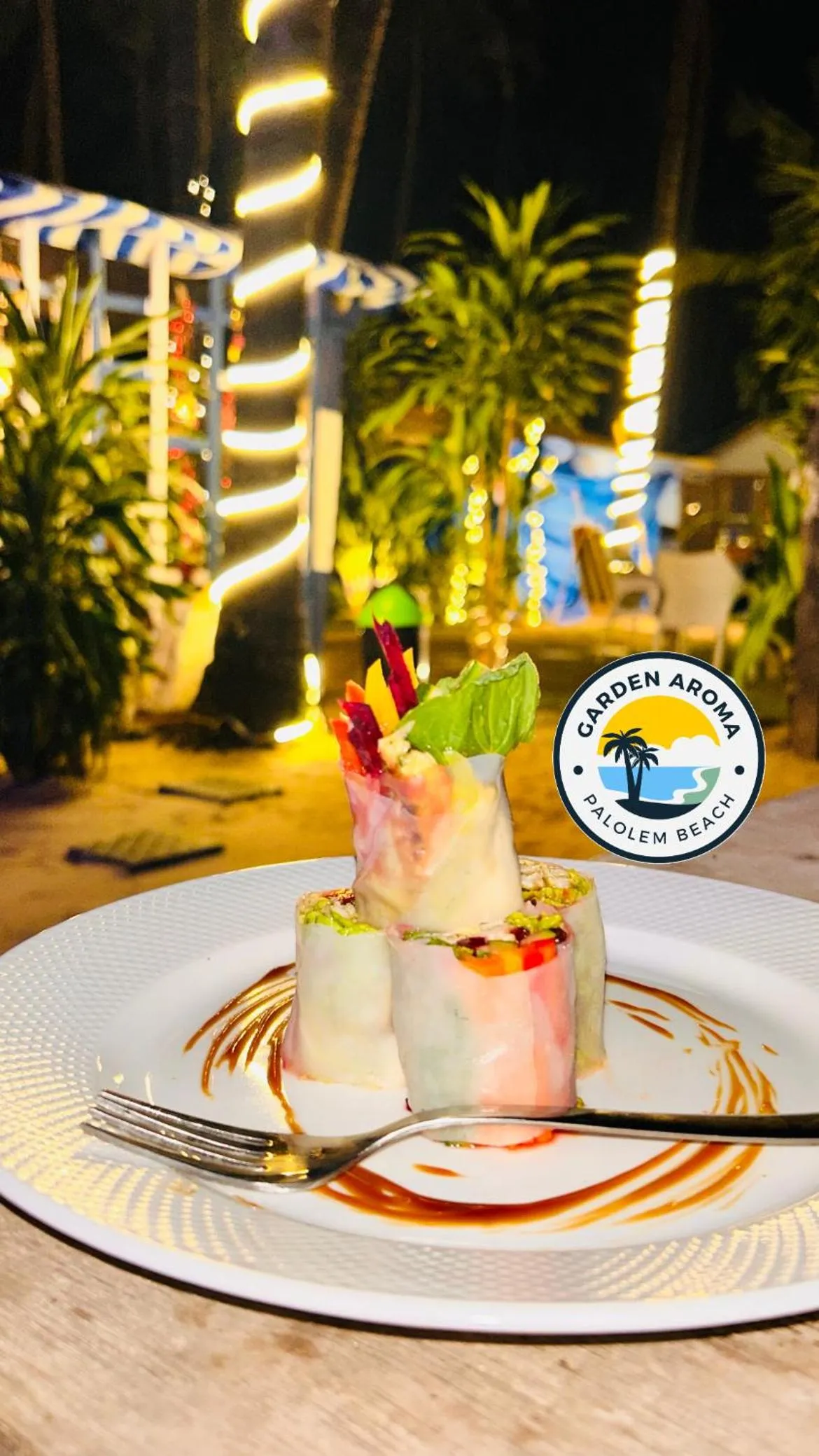 Night in Garden Aroma Palolem, Beachside Hostel & Cafe Bar