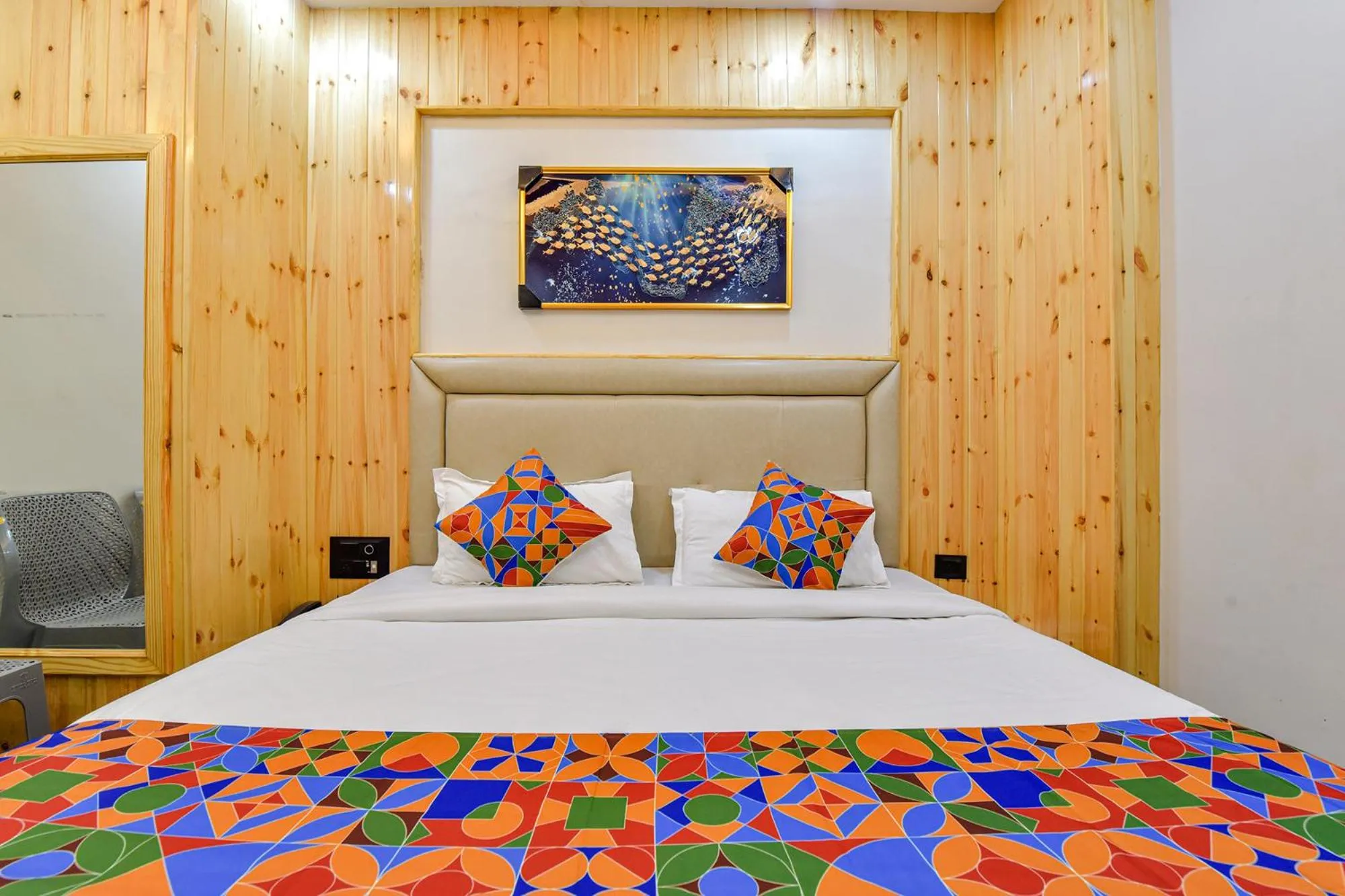 Bed in FabHotel Heaven Palace