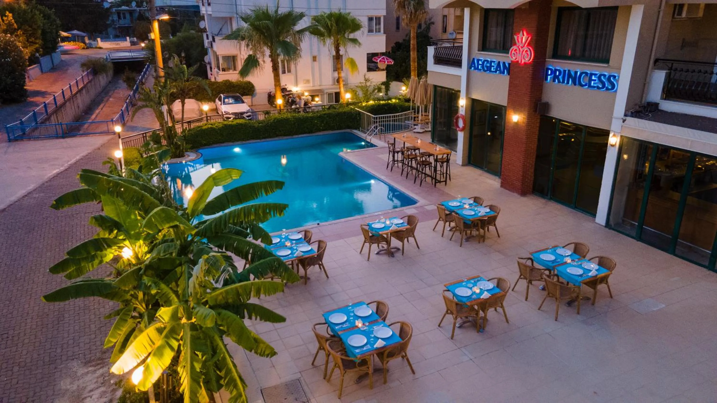 Pool View in Aegean Princess Apartments And Studio