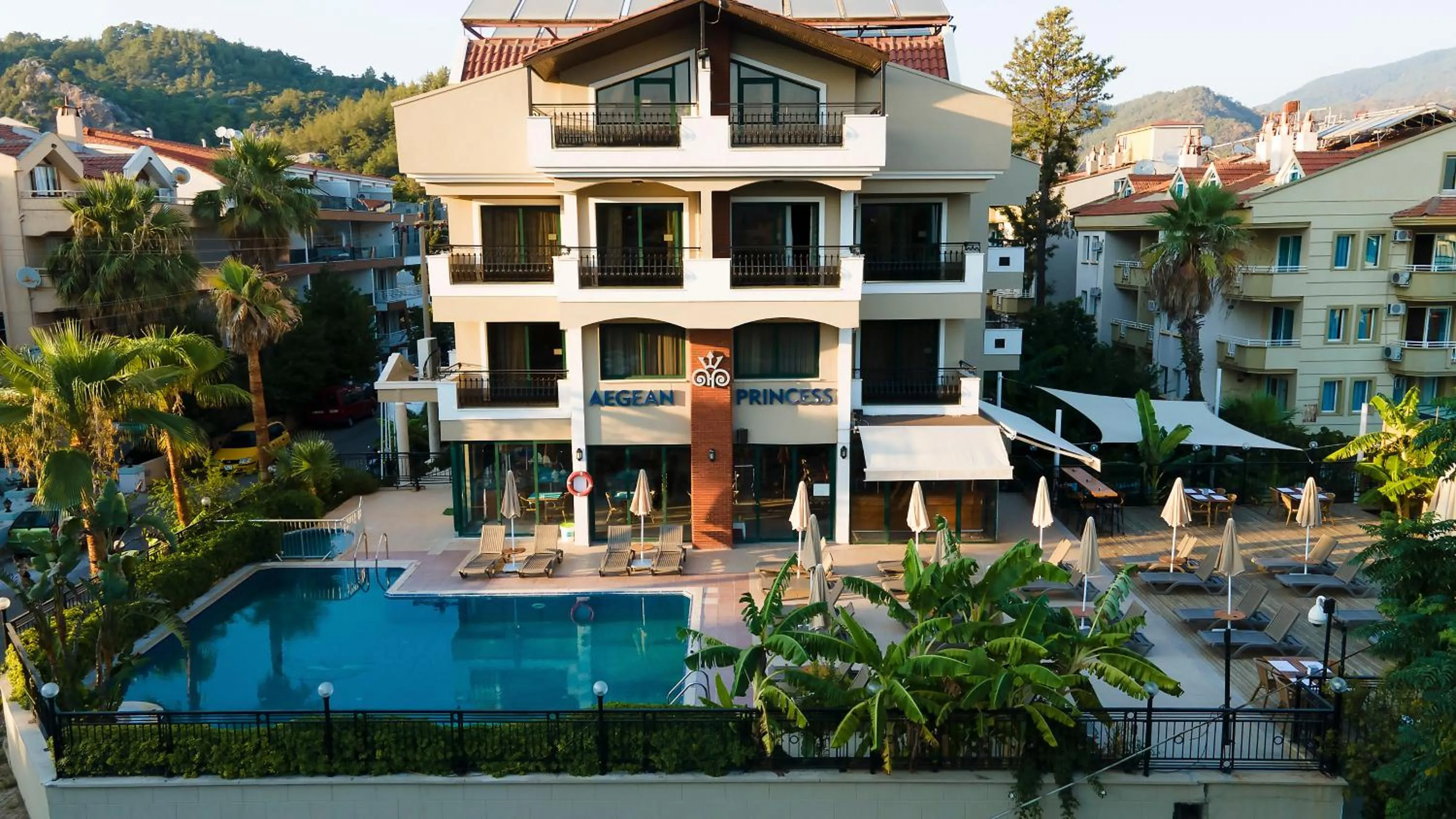 Pool View in Aegean Princess Apartments And Studio