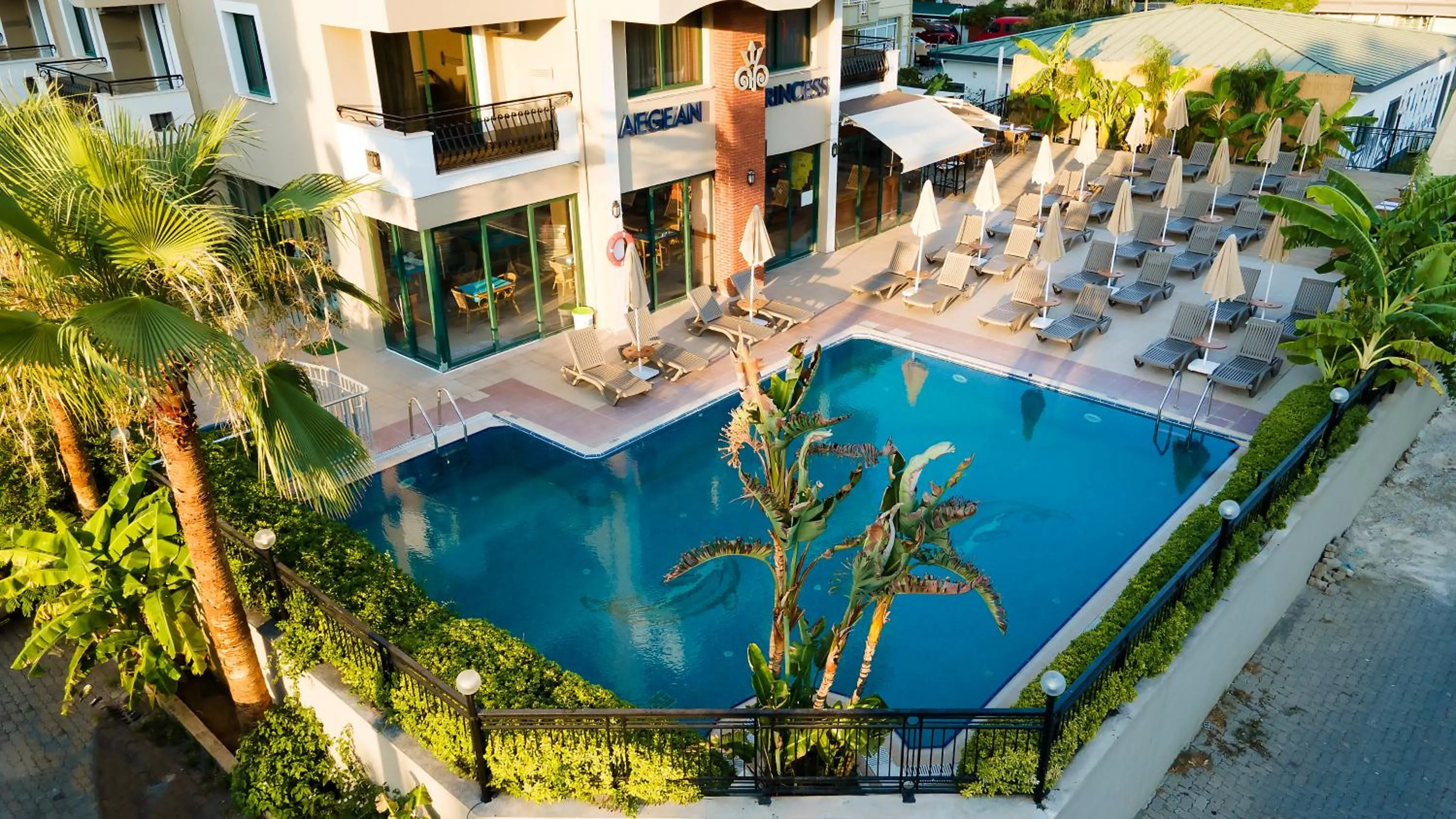 Pool View in Aegean Princess Apartments And Studio