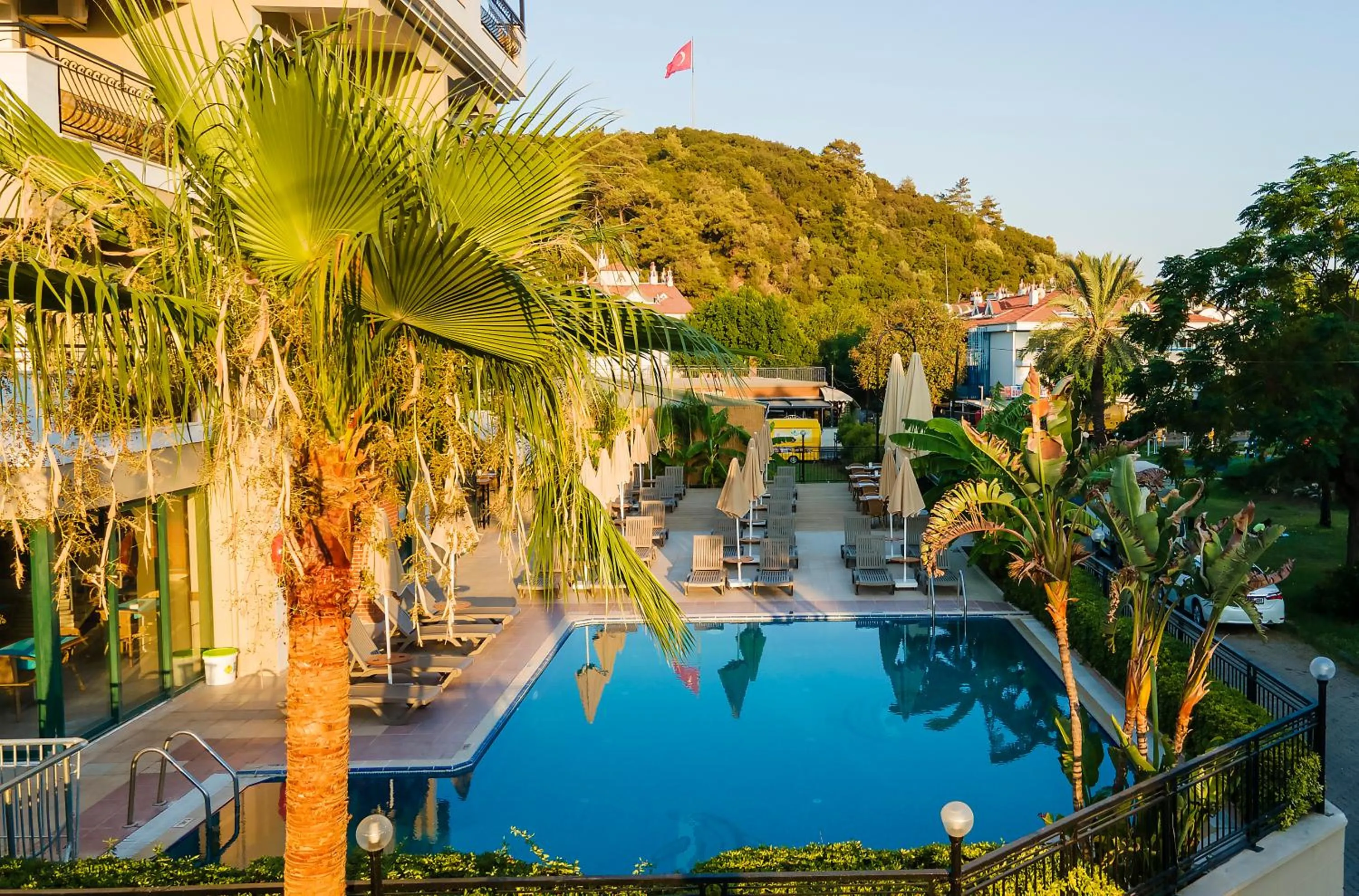 Pool View in Aegean Princess Apartments And Studio
