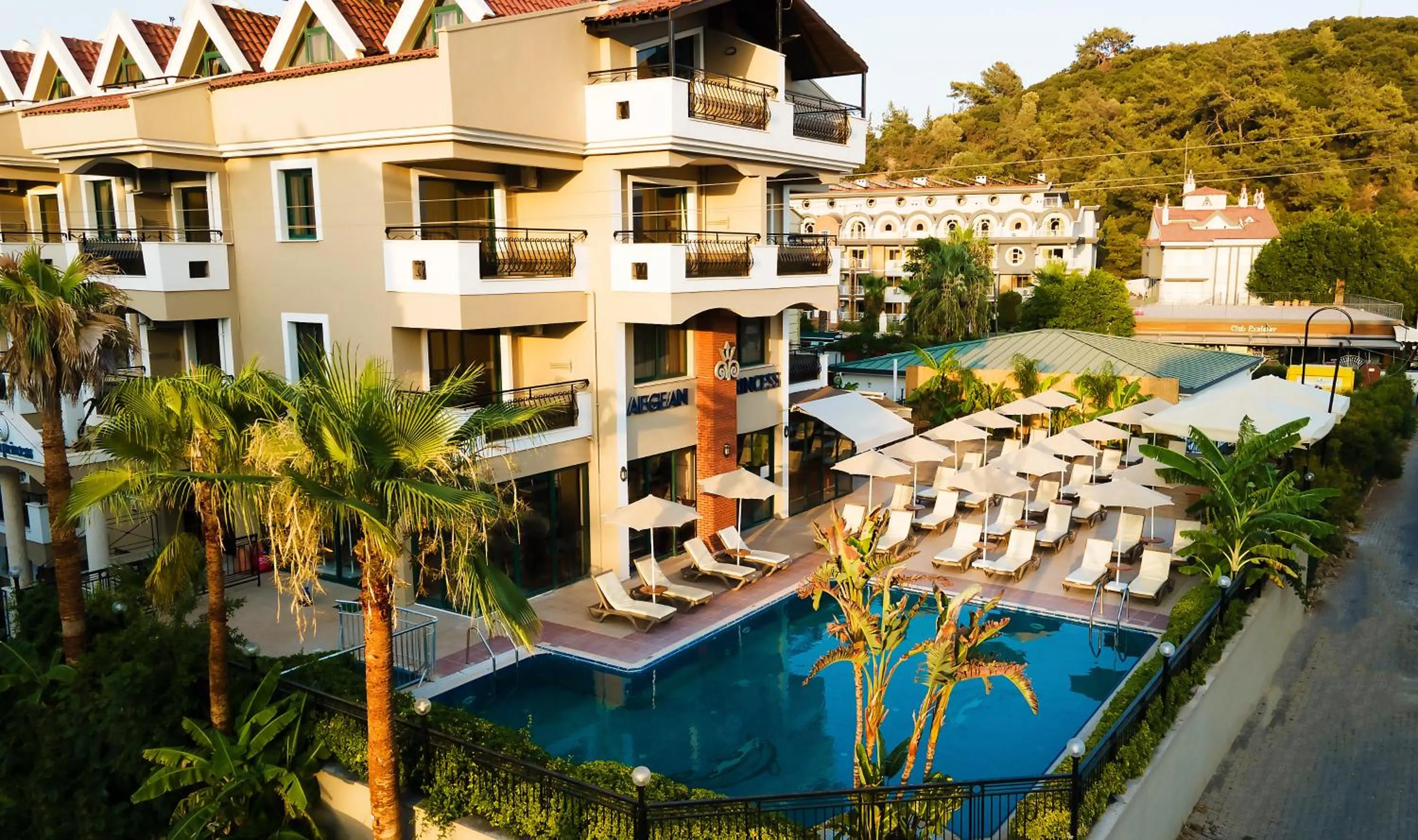 Pool View in Aegean Princess Apartments And Studio