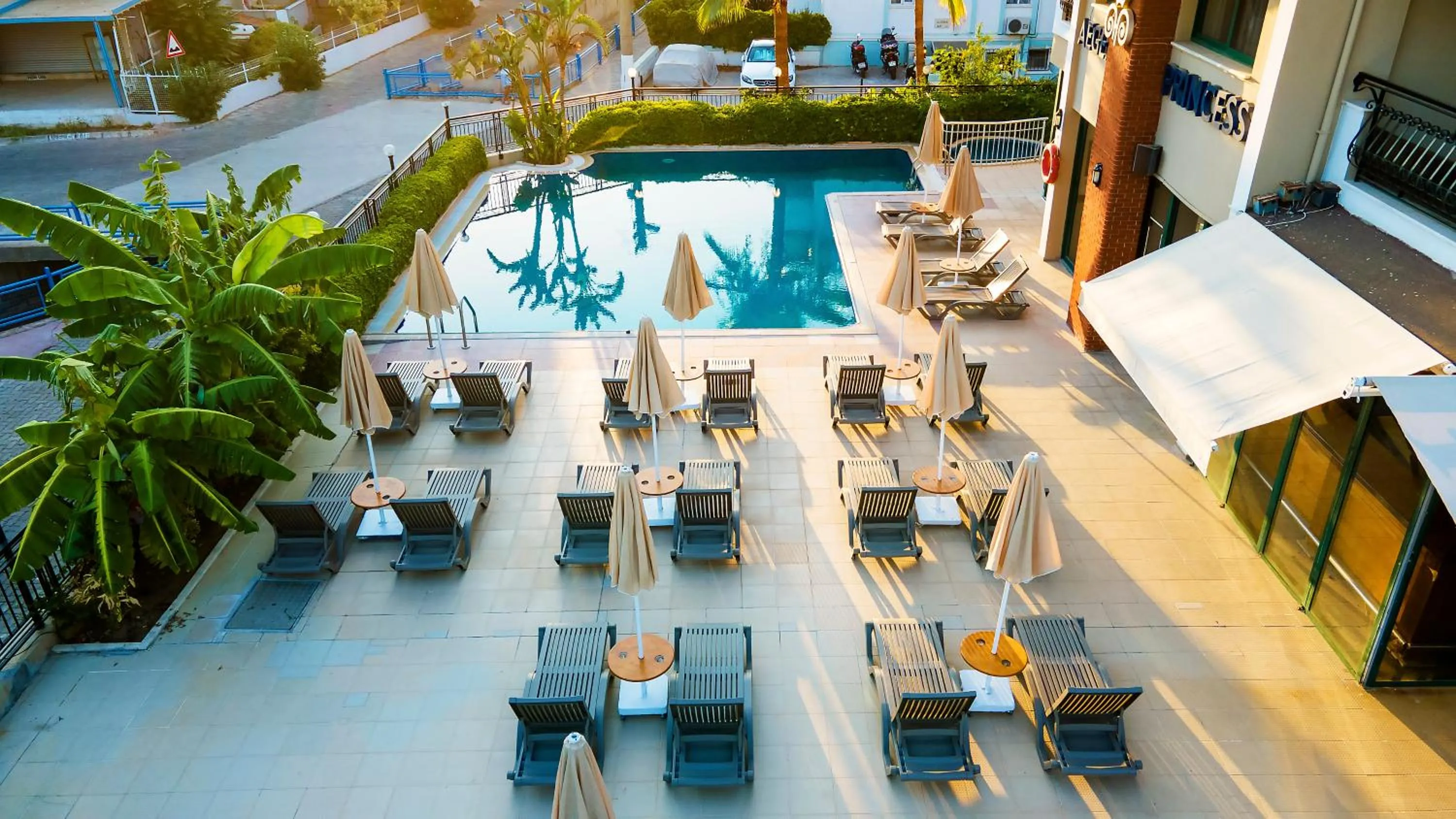 Pool View in Aegean Princess Apartments And Studio