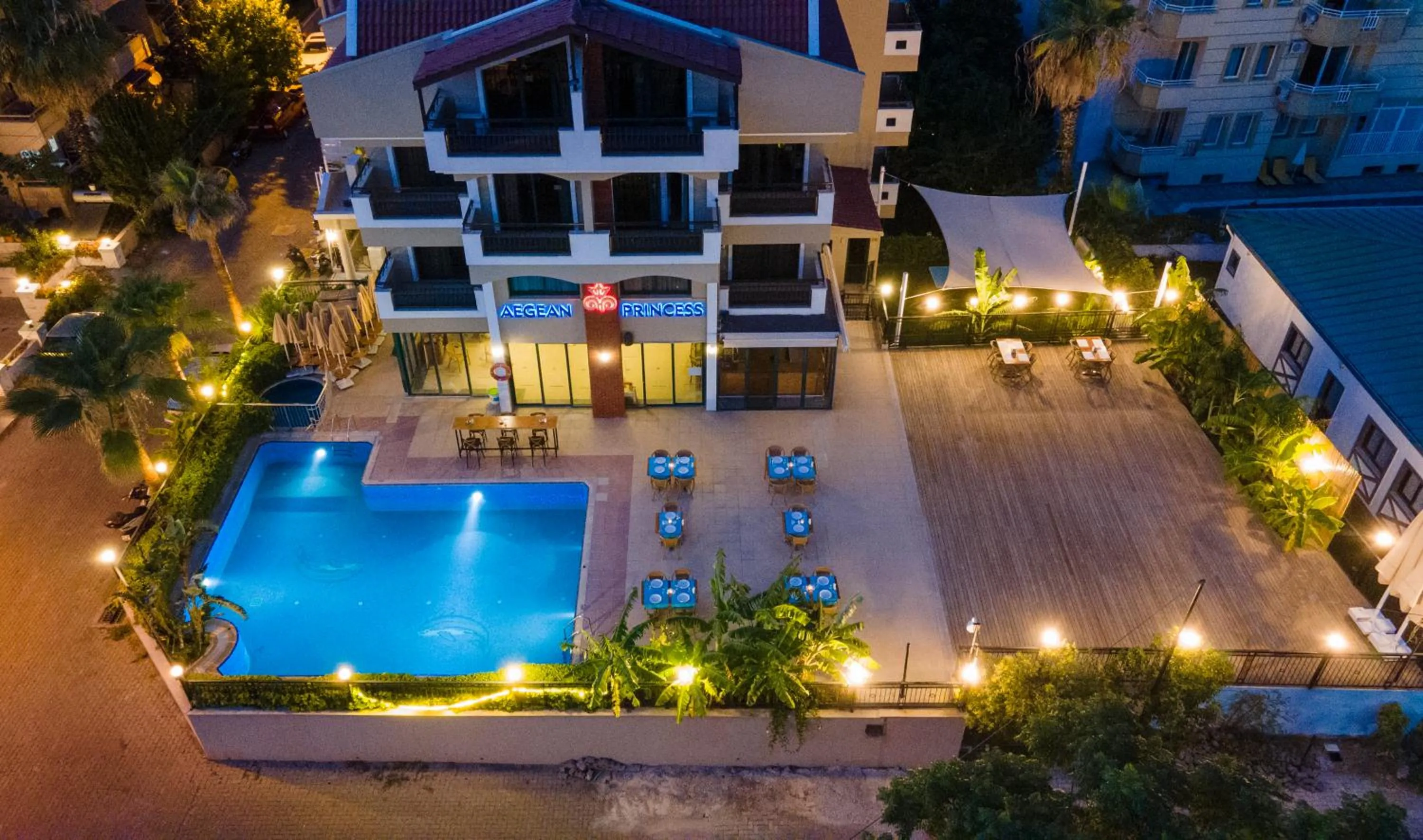 Pool View in Aegean Princess Apartments And Studio