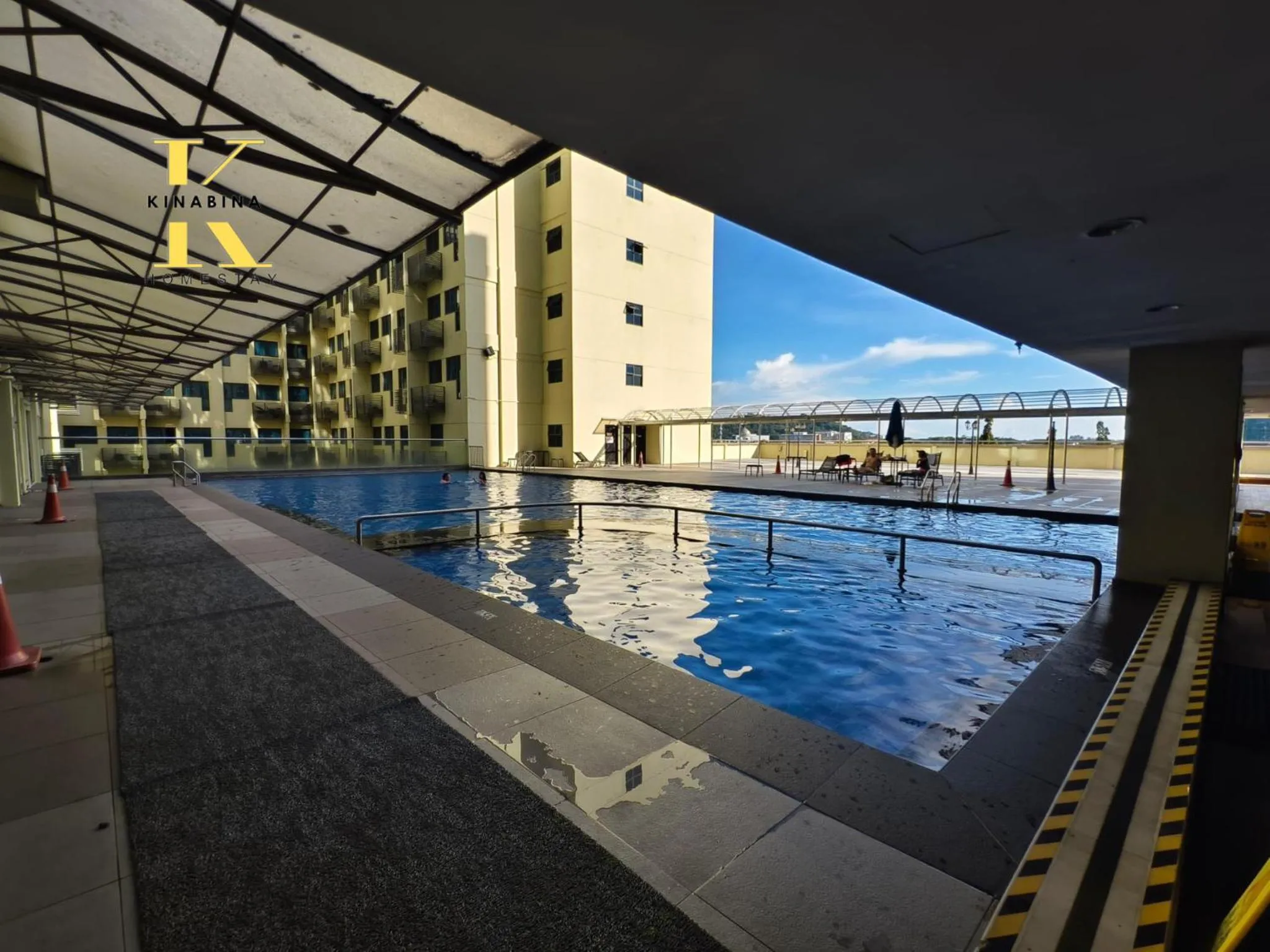Swimming pool in South China Sea Place by Kinabina Homestay