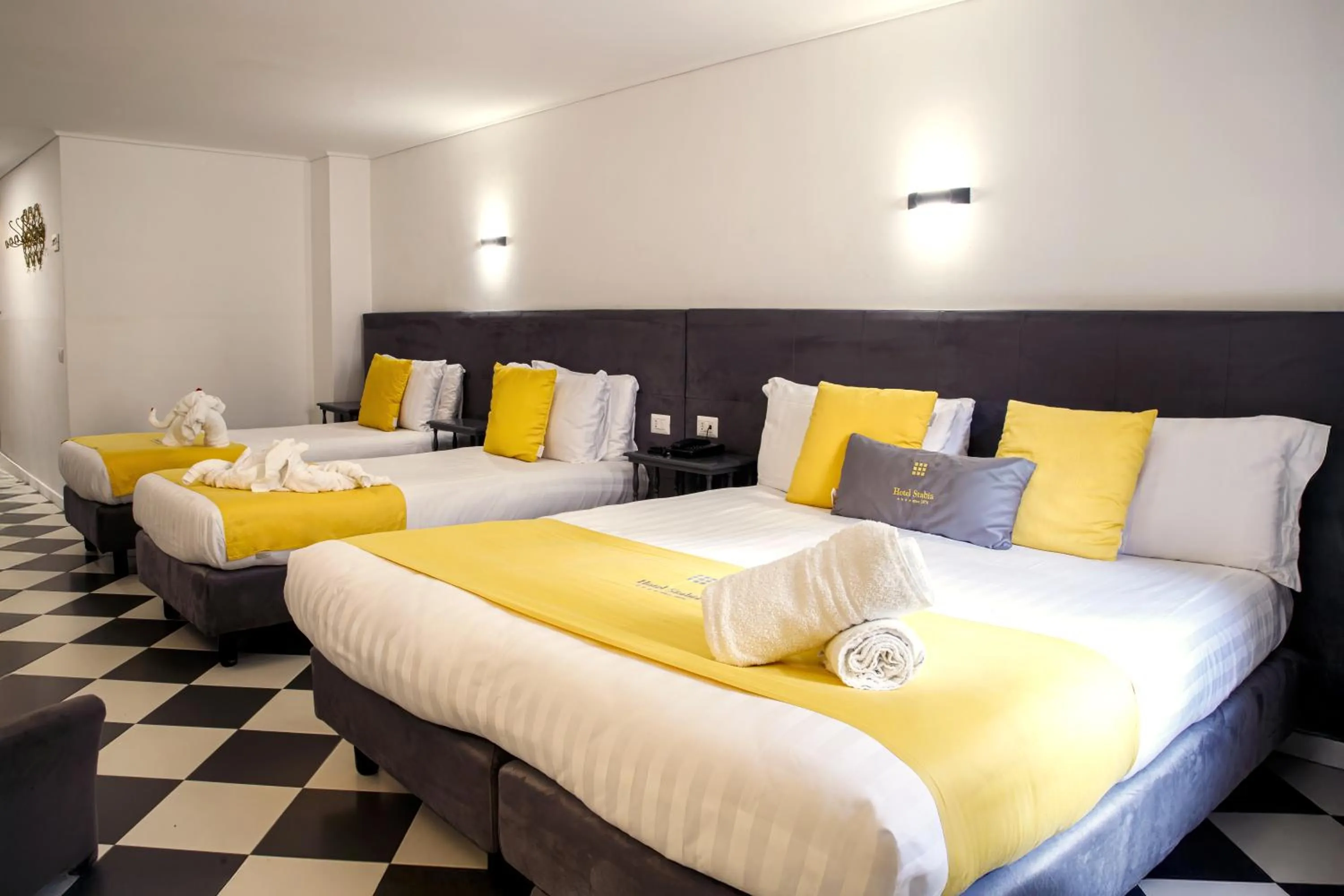 Bed in Hotel Stabia