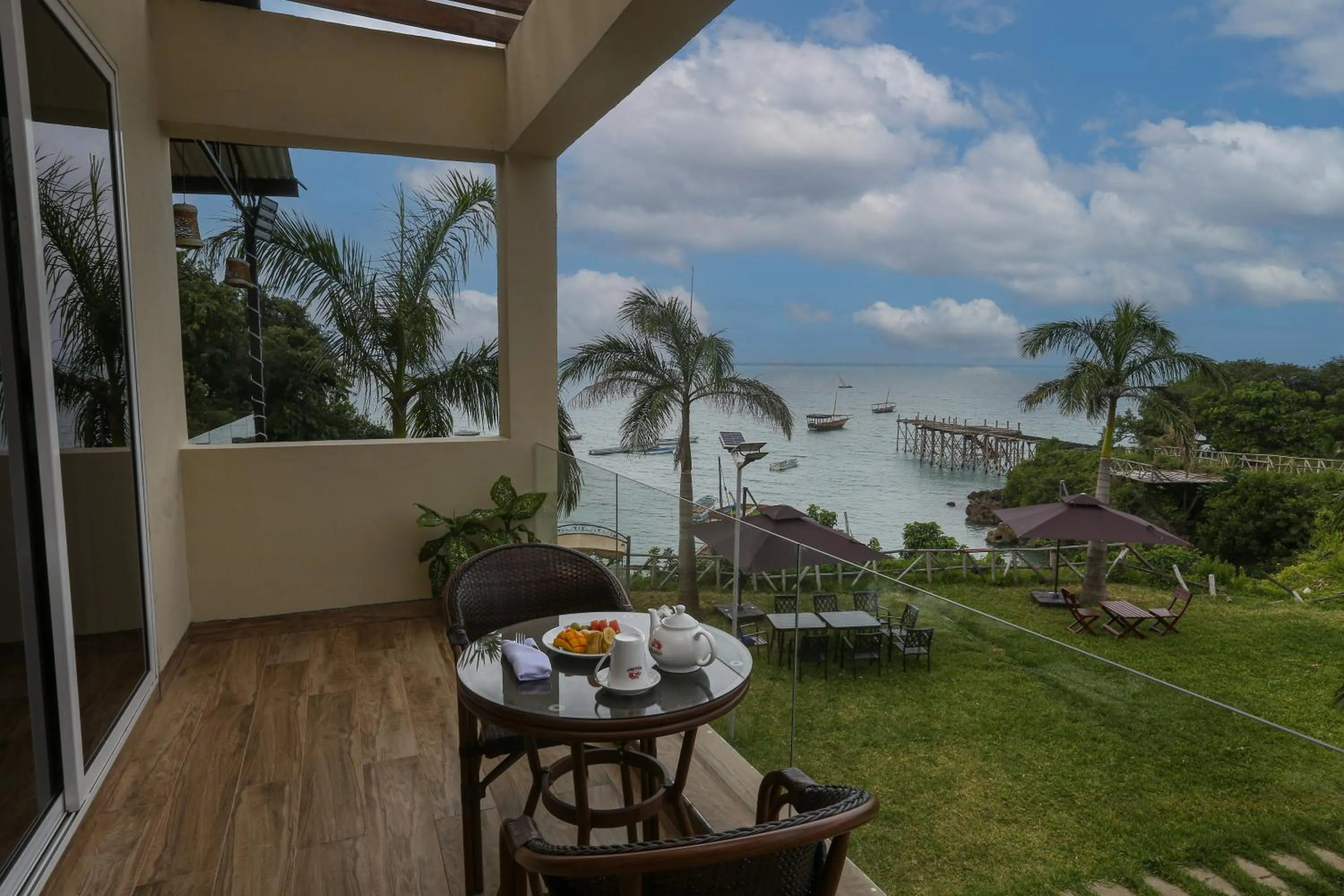 Patio in Blue Ocean Resort & Residences