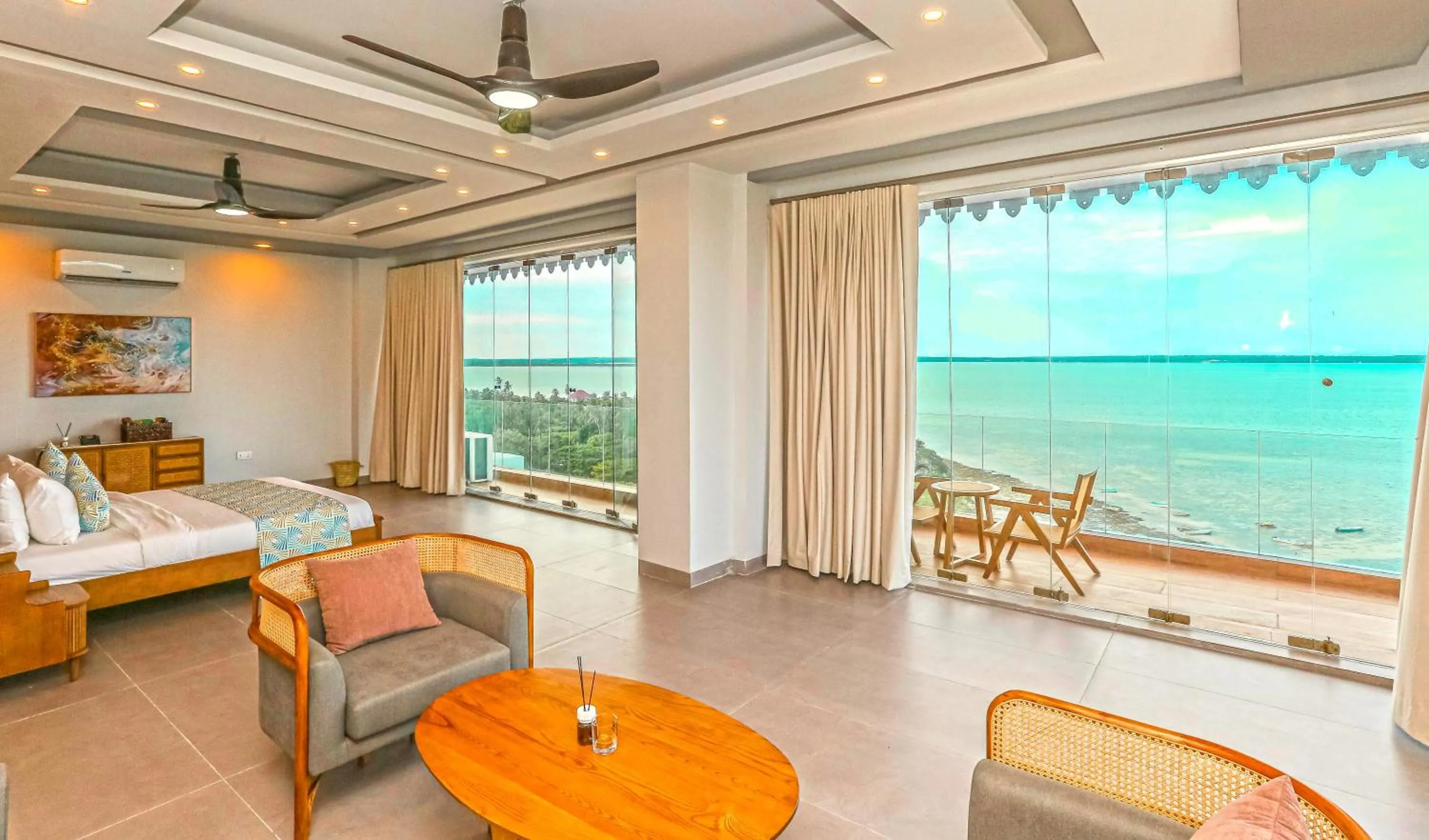Bed in Blue Ocean Resort & Residences